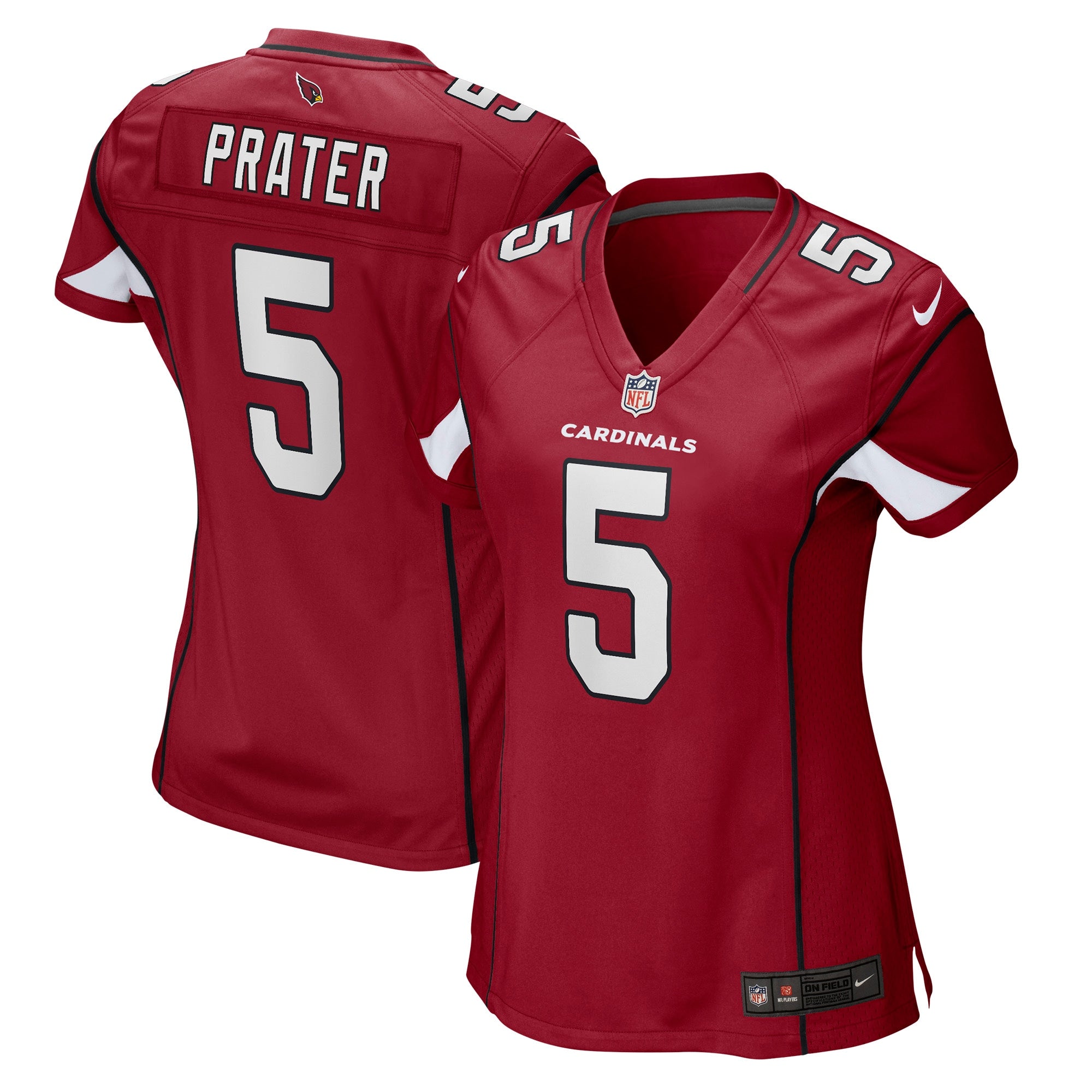 Matt Prater Arizona Cardinals Nike Women s Game Jersey   Cardinal