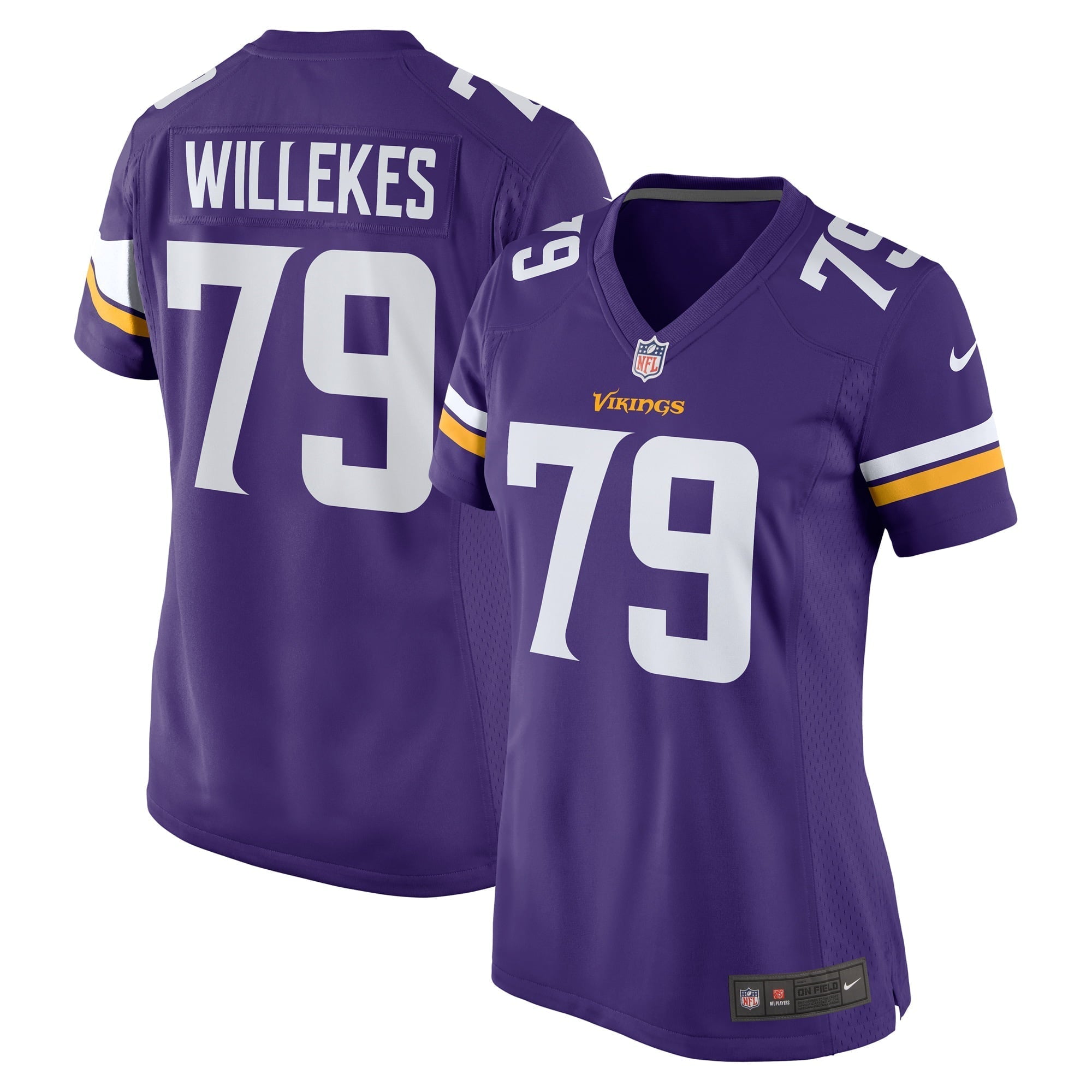 Women s Nike Kenny Willekes Purple Minnesota Vikings Game Jersey