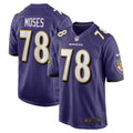Morgan Moses Baltimore Ravens Nike Game Player Jersey   Purple