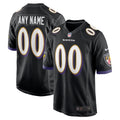 Baltimore Ravens Nike Youth Game Custom Jersey   Black