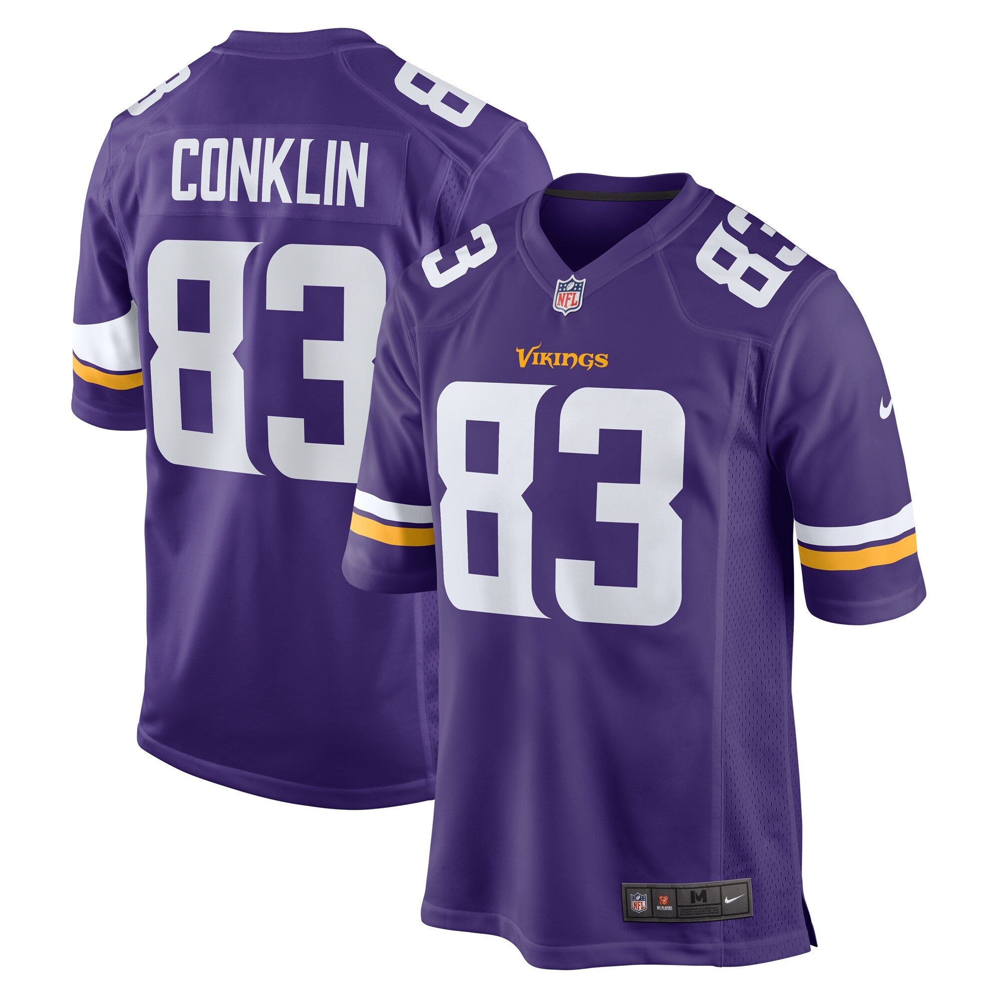 Tyler Conklin Minnesota Vikings Nike Game Jersey   Purple
