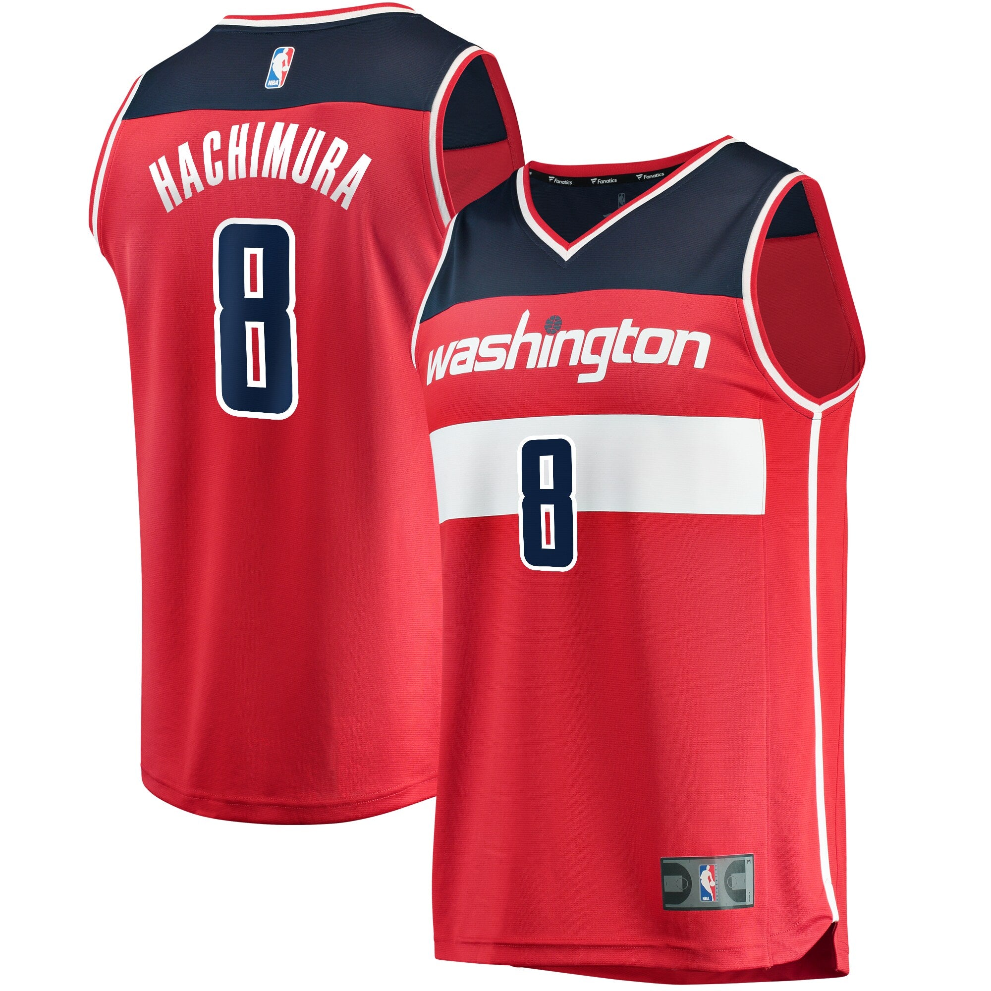 Rui Hachimura Washington Wizards Fanatics Branded Fast Break Replica Jersey Red - Icon Edition