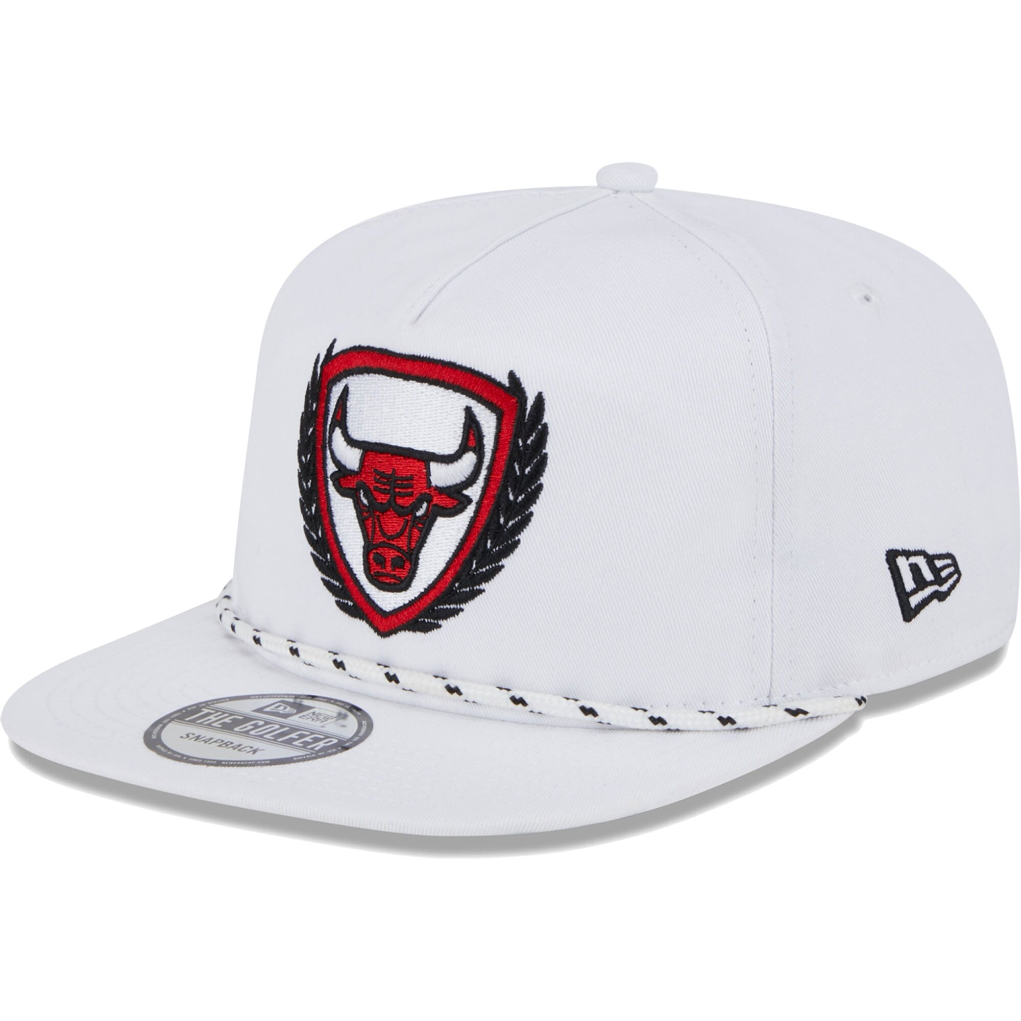 Chicago Bulls New Era The Golfer Crest Snapback Hat - White