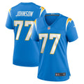 Women s Nike Zion Johnson Powder Blue Los Angeles Chargers Player Game Jersey