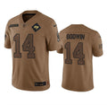 Men s Tampa Bay Buccaneers Chris Godwin 2023 Brown Salute To Service Limited  Stitched Jerseys