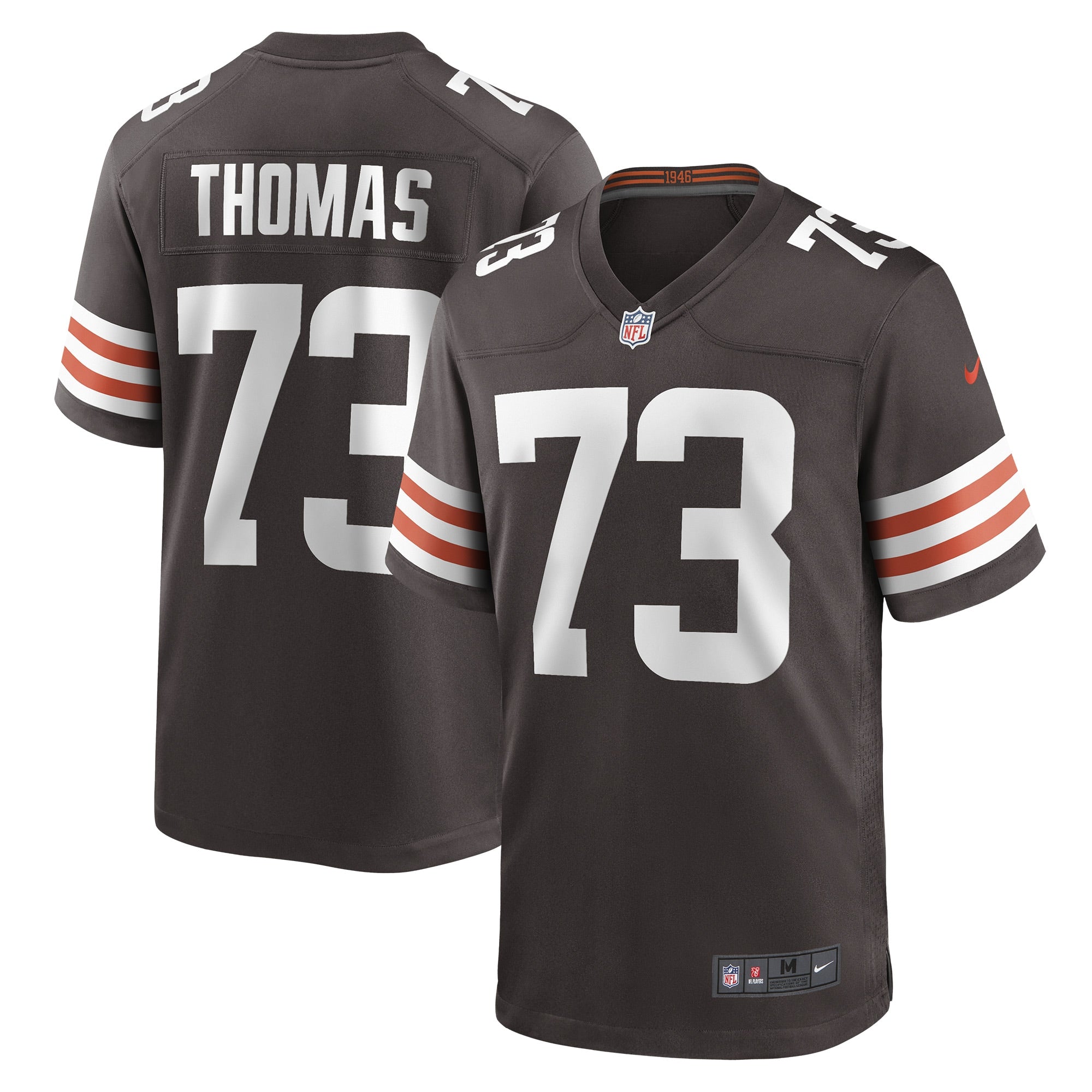 Joe Thomas Cleveland Browns Nike Retired Game Player Jersey   Brown