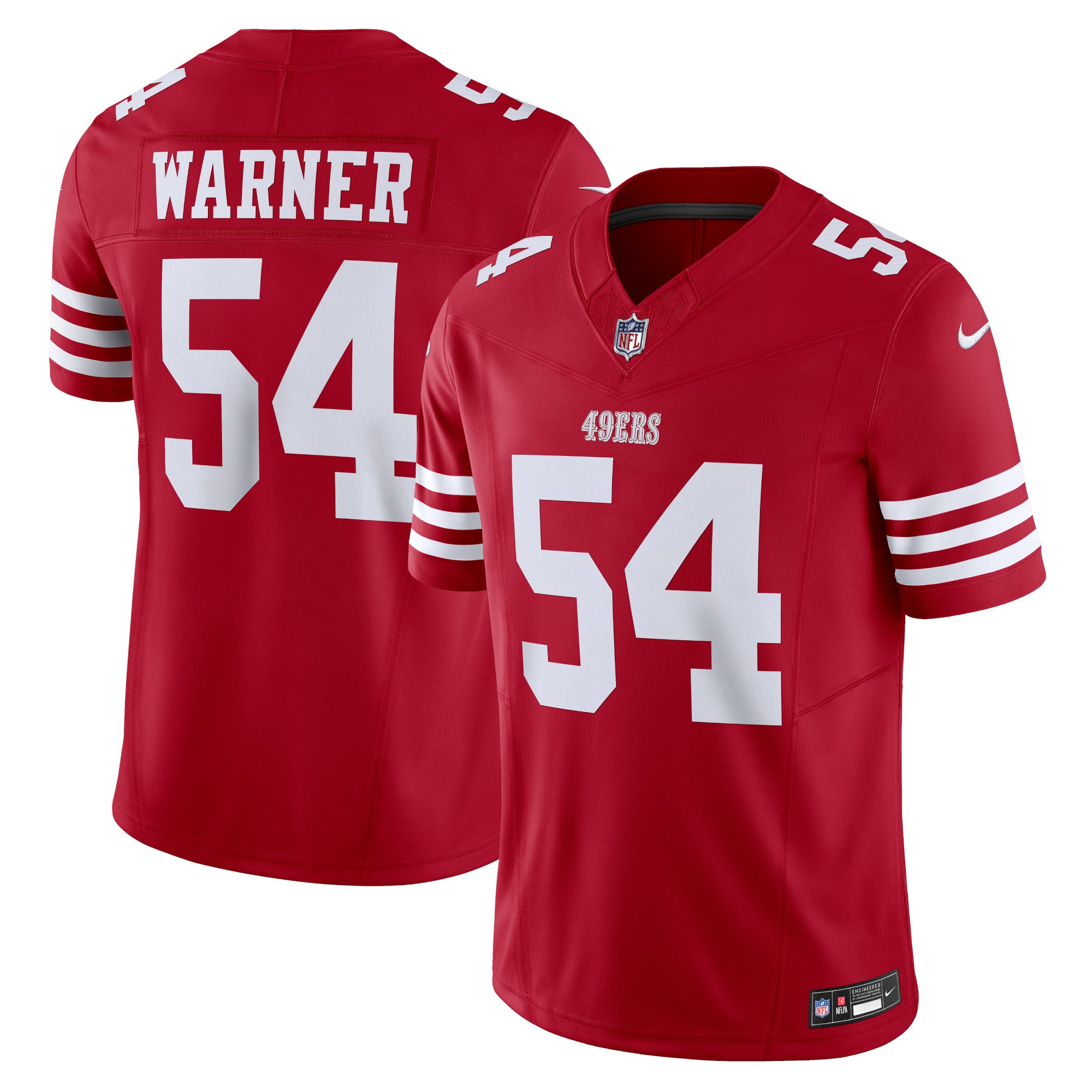 Fred Warner San Francisco 49ers Nike Vapor F.U.S.E. Limited Jersey   Scarlet