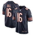 Men s Nike Trenton Gill Navy Chicago Bears Game Player Jersey