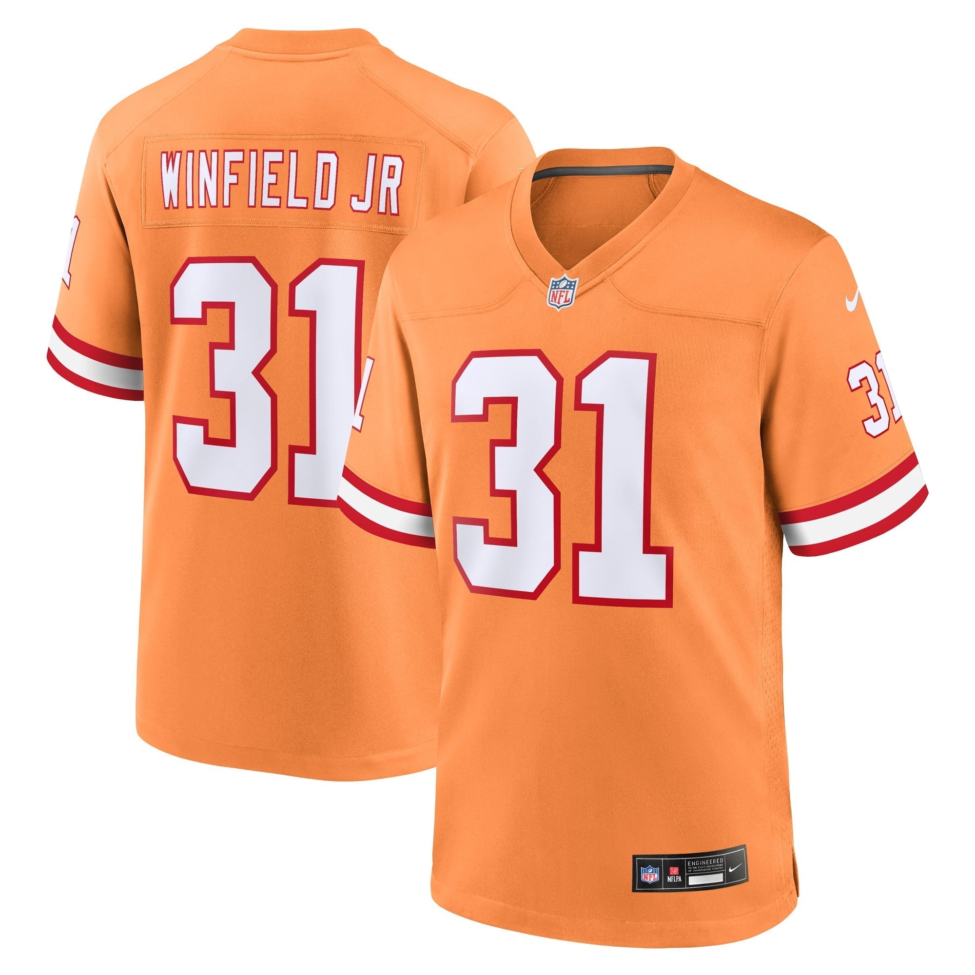 Men s Nike Antoine Winfield Jr. Orange Tampa Bay Buccaneers Throwback Game Jersey