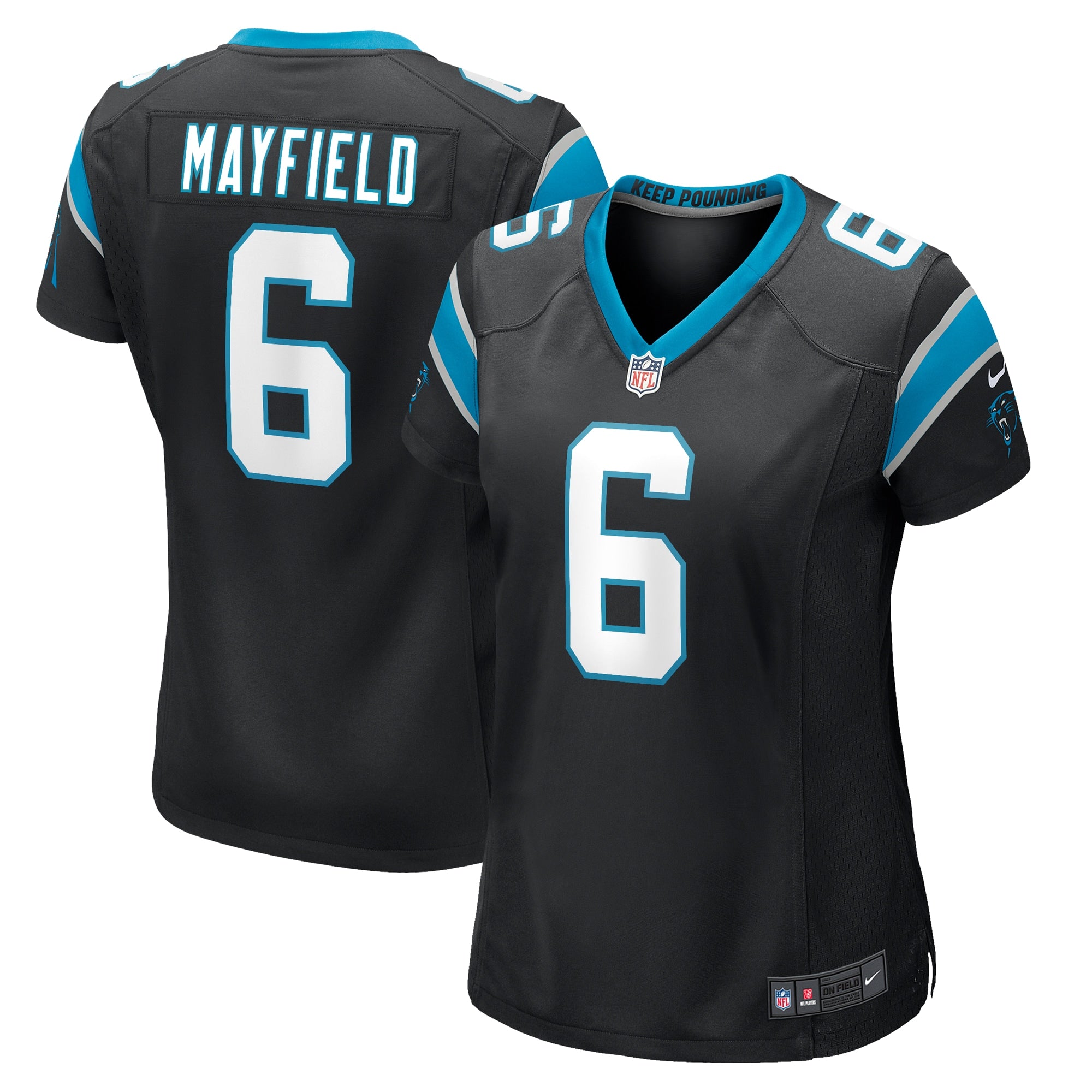 Baker Mayfield Carolina Panthers Nike Women s Home Player Game Jersey   Black