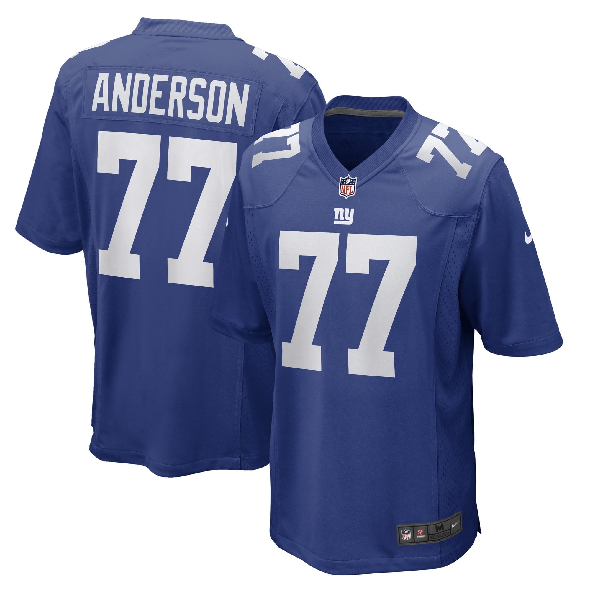 Men s Nike Jack Anderson Royal New York Giants Game Player Jersey