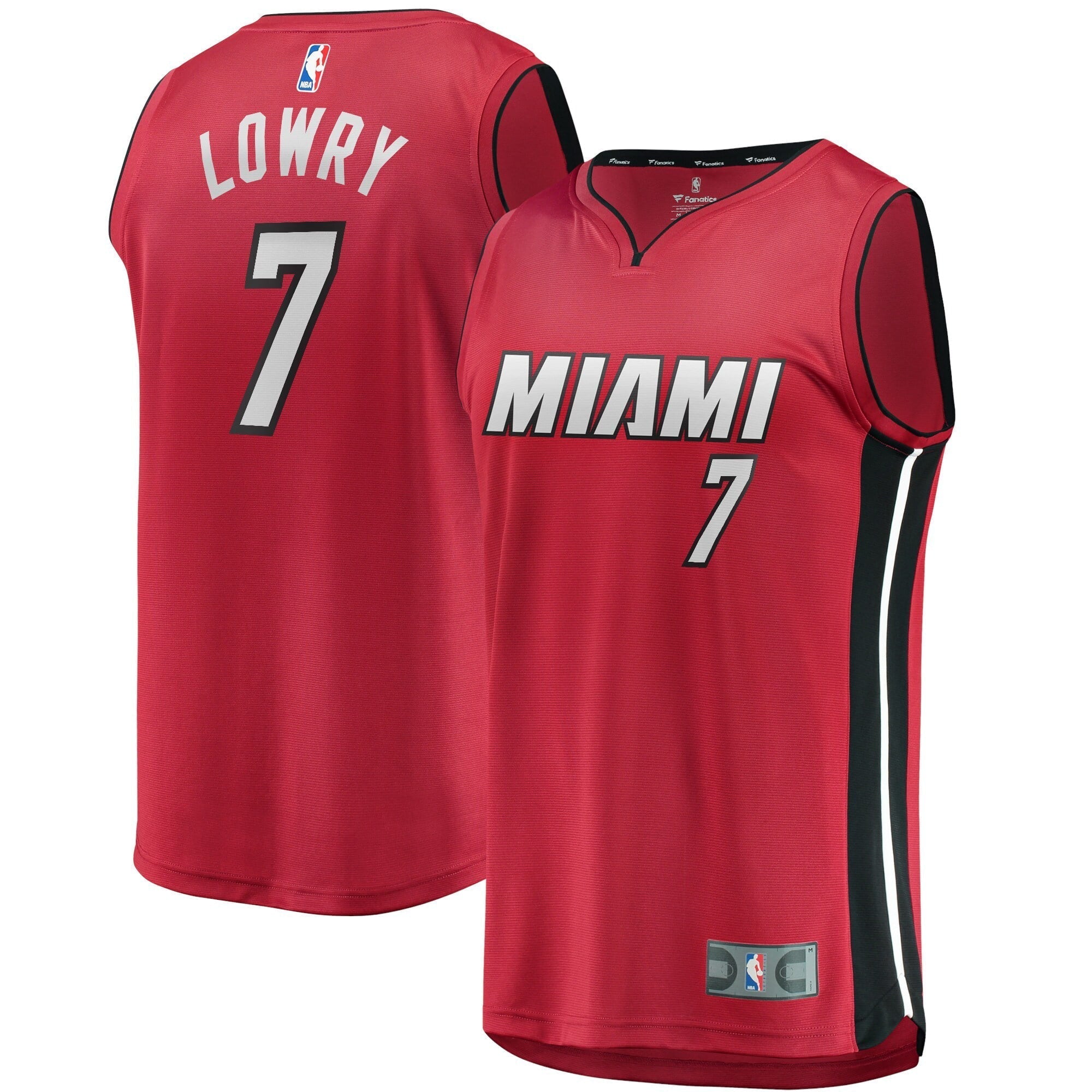 Youth Fanatics Branded Kyle Lowry Red Miami Heat 2021/22 Fast Break Replica Player Jersey - Statement Edition