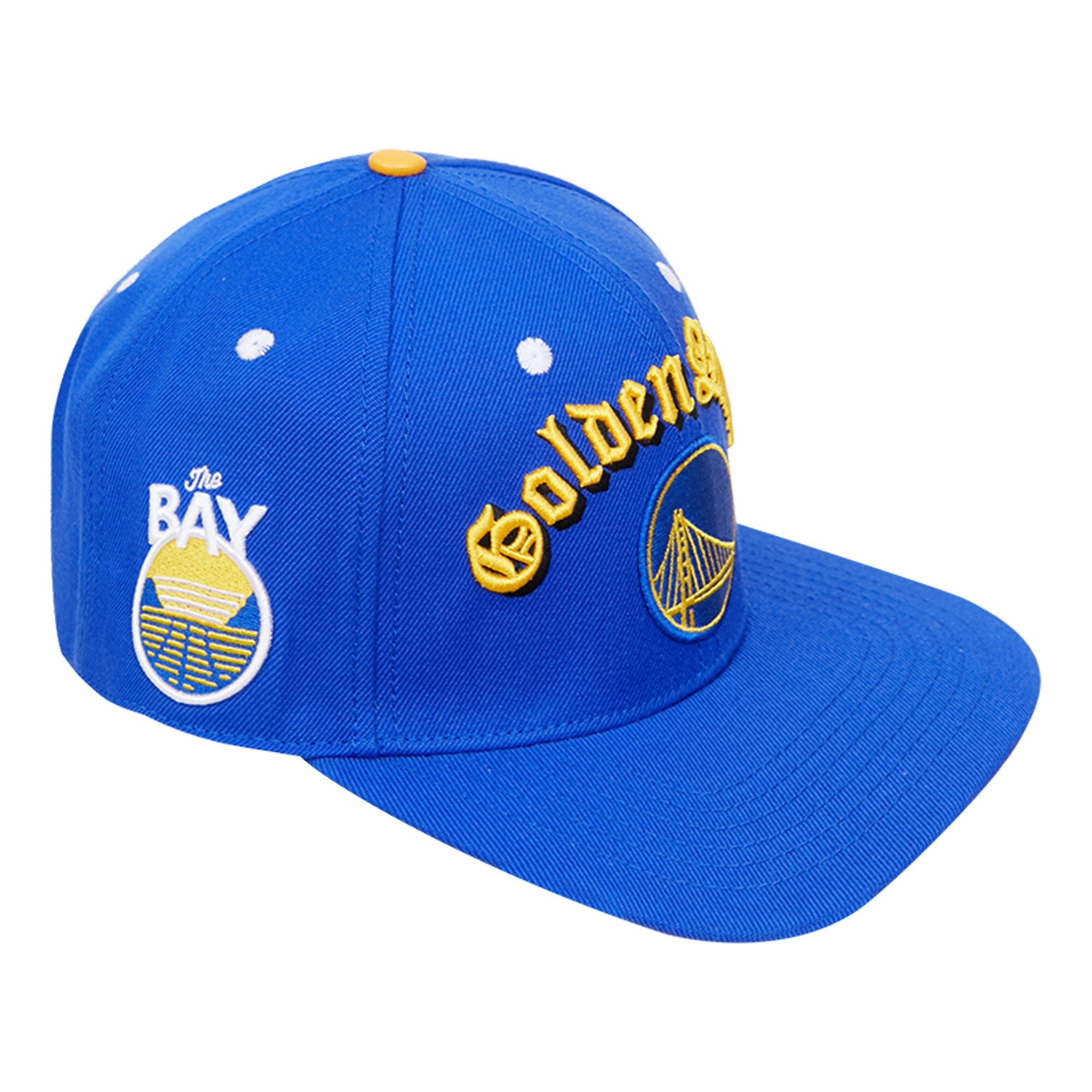 Golden State Warriors Pro Standard Old English Snapback Hat - Royal