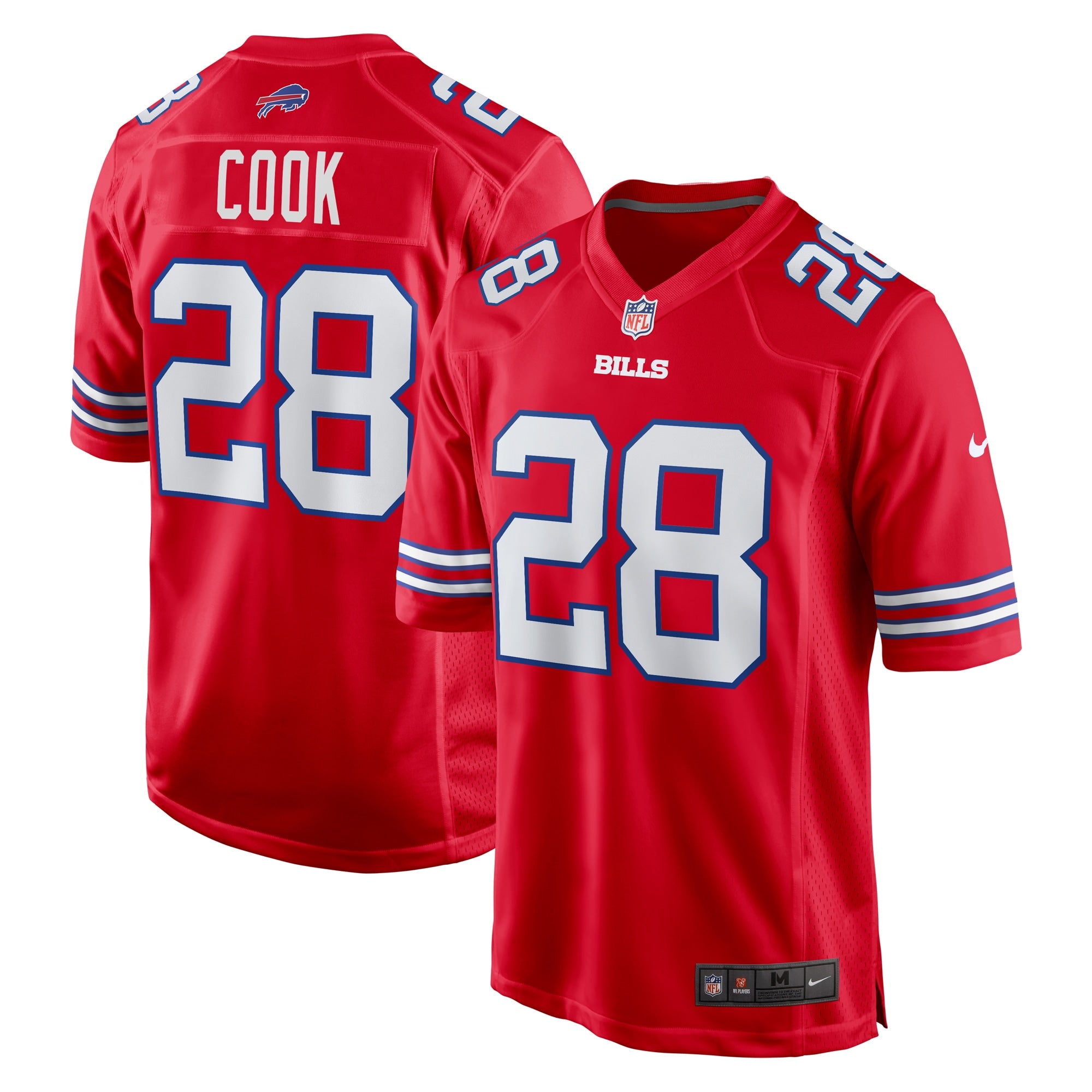 James Cook Buffalo Bills Nike Alternate Game Jersey   Red