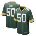Men s Nike Zach Tom Green Green Bay Packers Game Player Jersey