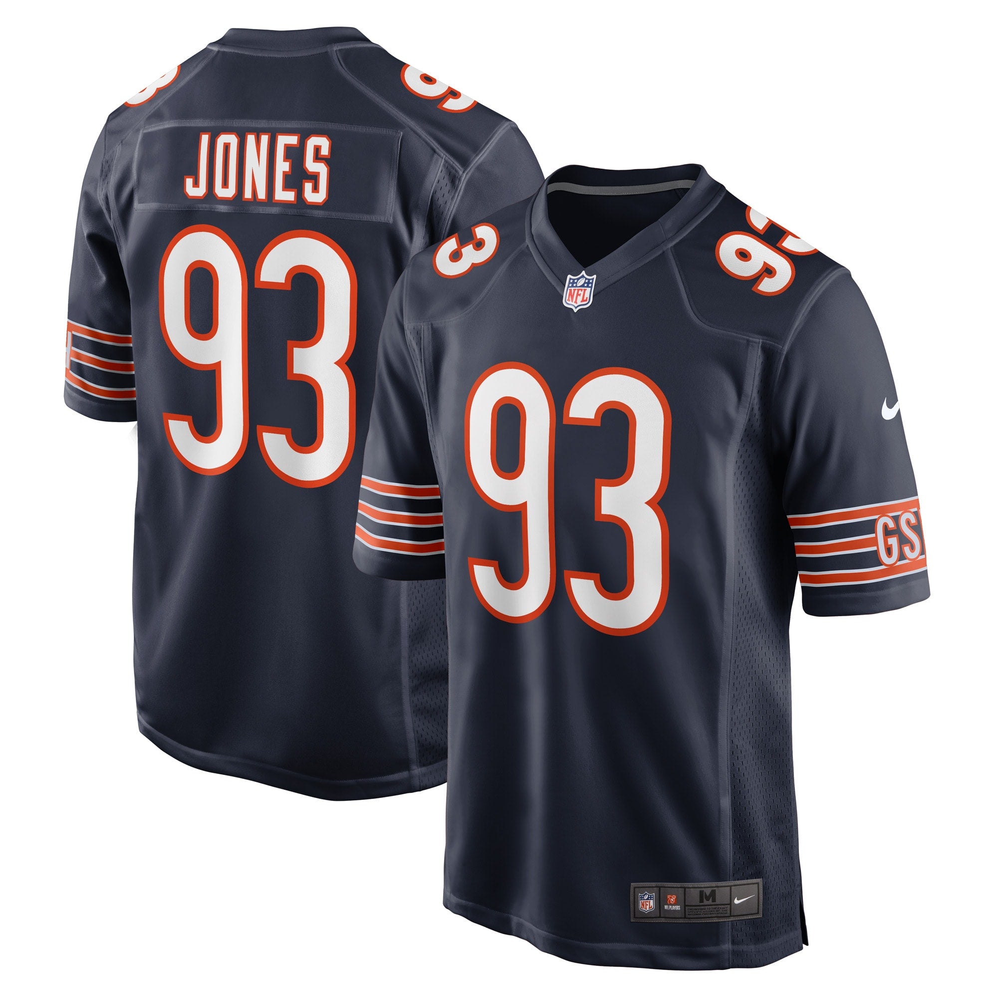 Justin Jones Chicago Bears Nike Game Player Jersey   Navy