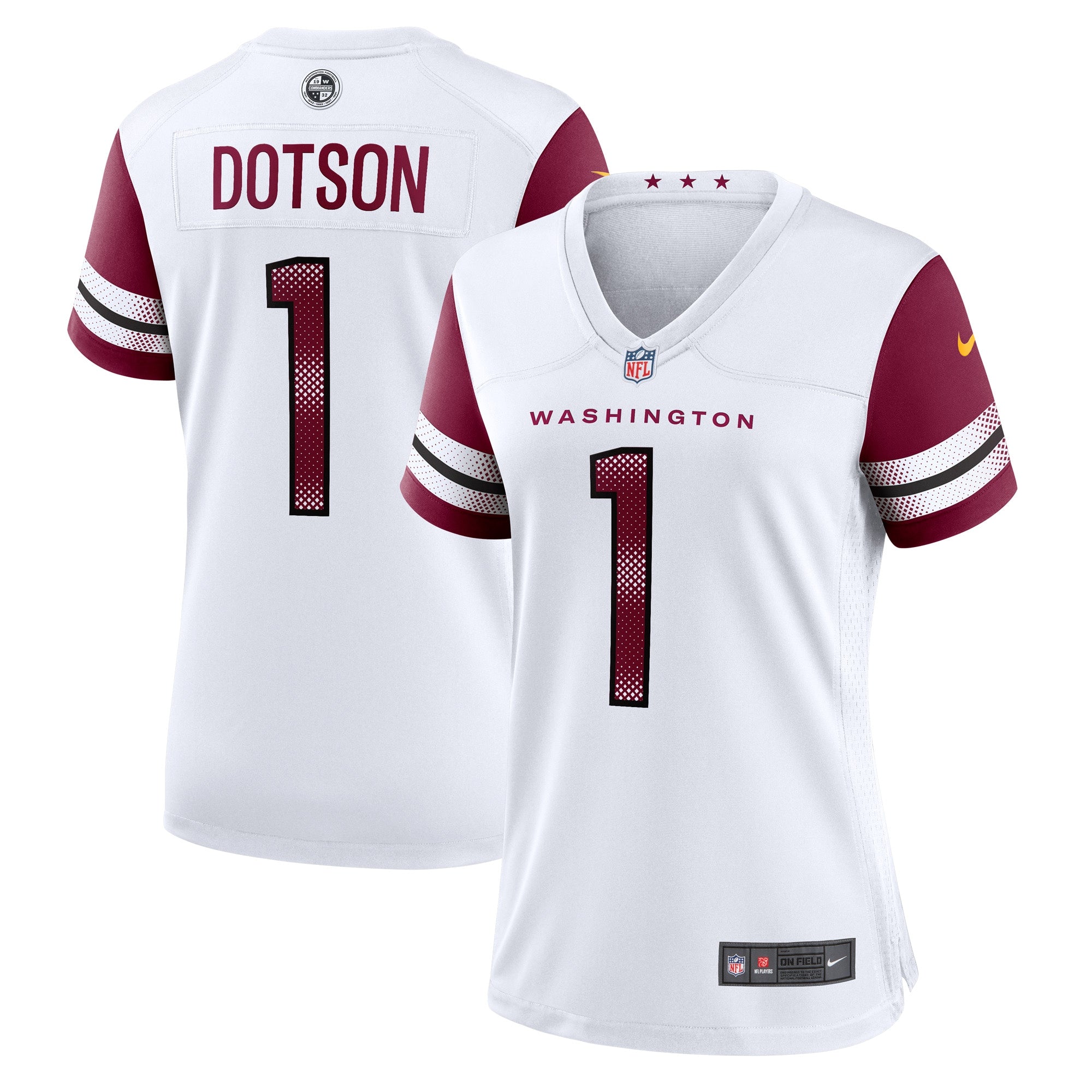 Jahan Dotson Washington Commanders Nike Women s Game Player Jersey   White