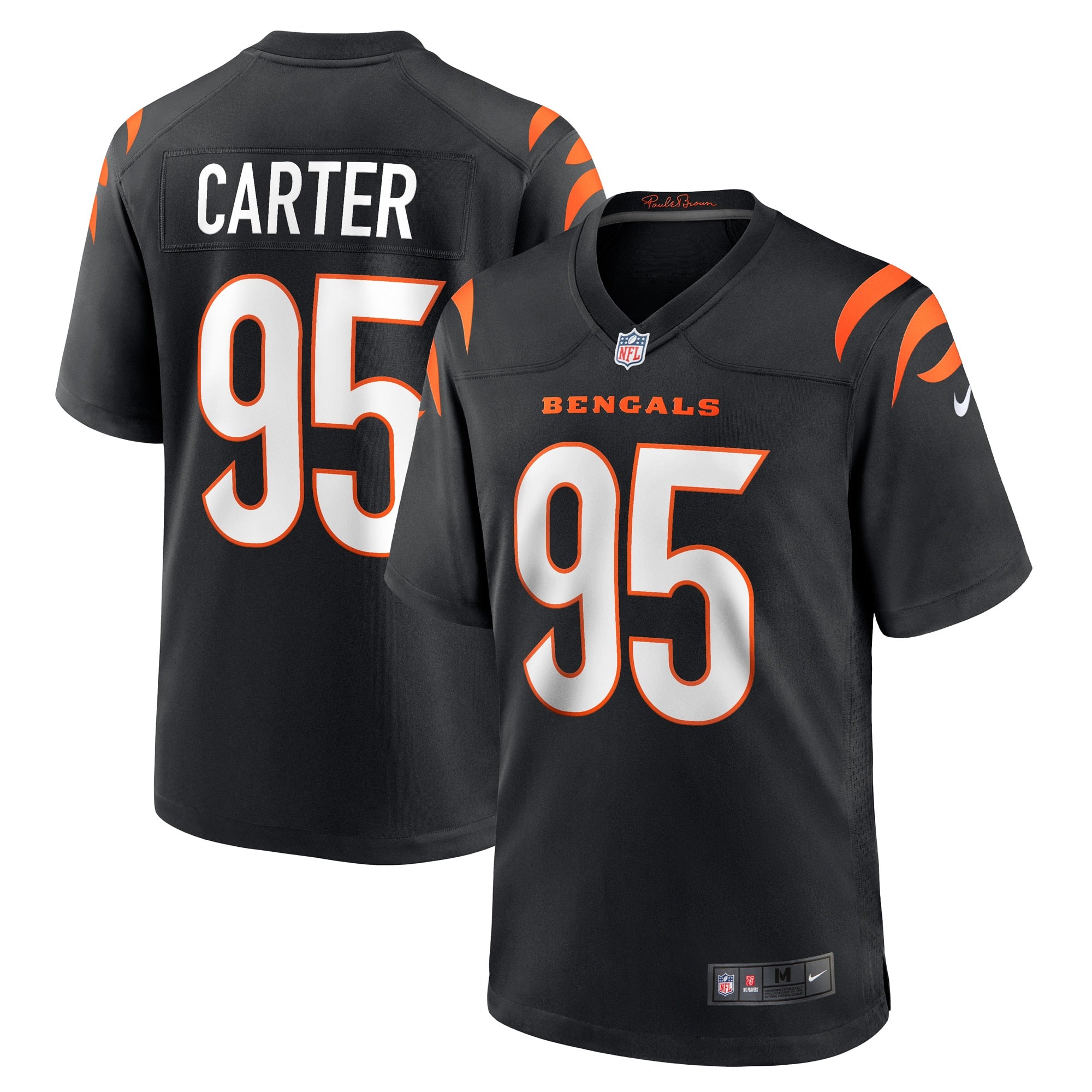 Zach Carter Cincinnati Bengals Nike Game Player Jersey   Black