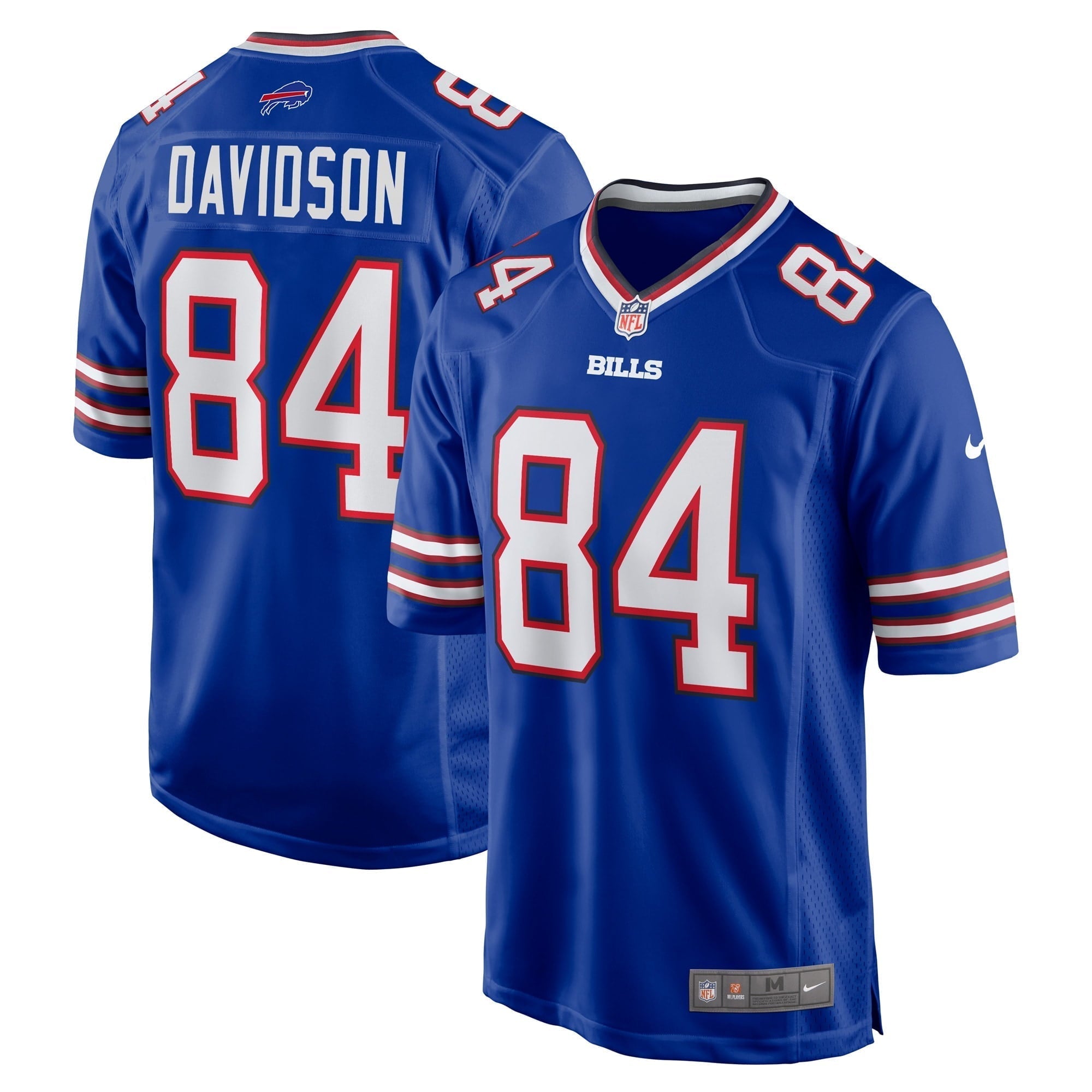 Men s Nike Zach Davidson Royal Buffalo Bills Game Player Jersey