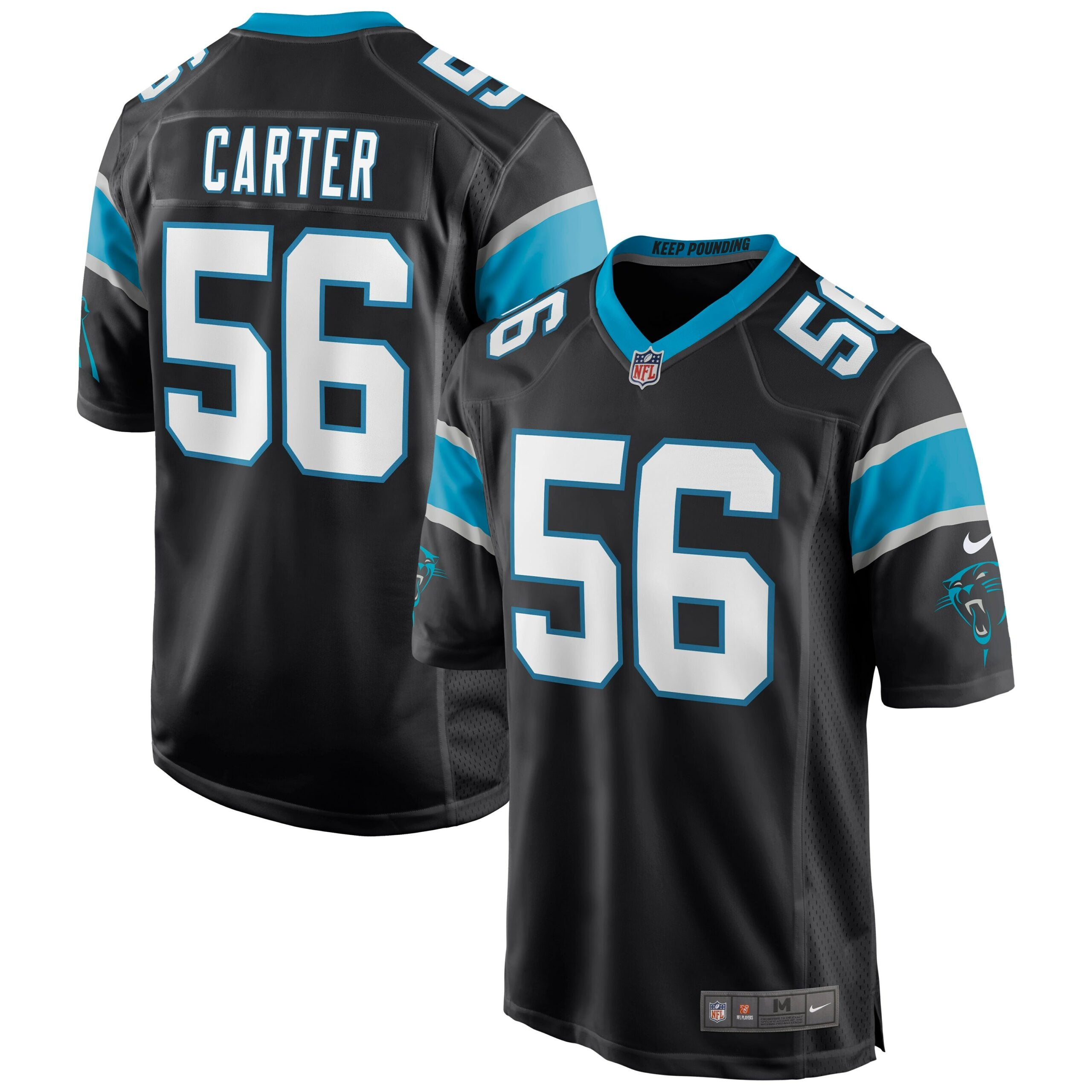 Jermaine Carter Carolina Panthers Nike Game Jersey   Black