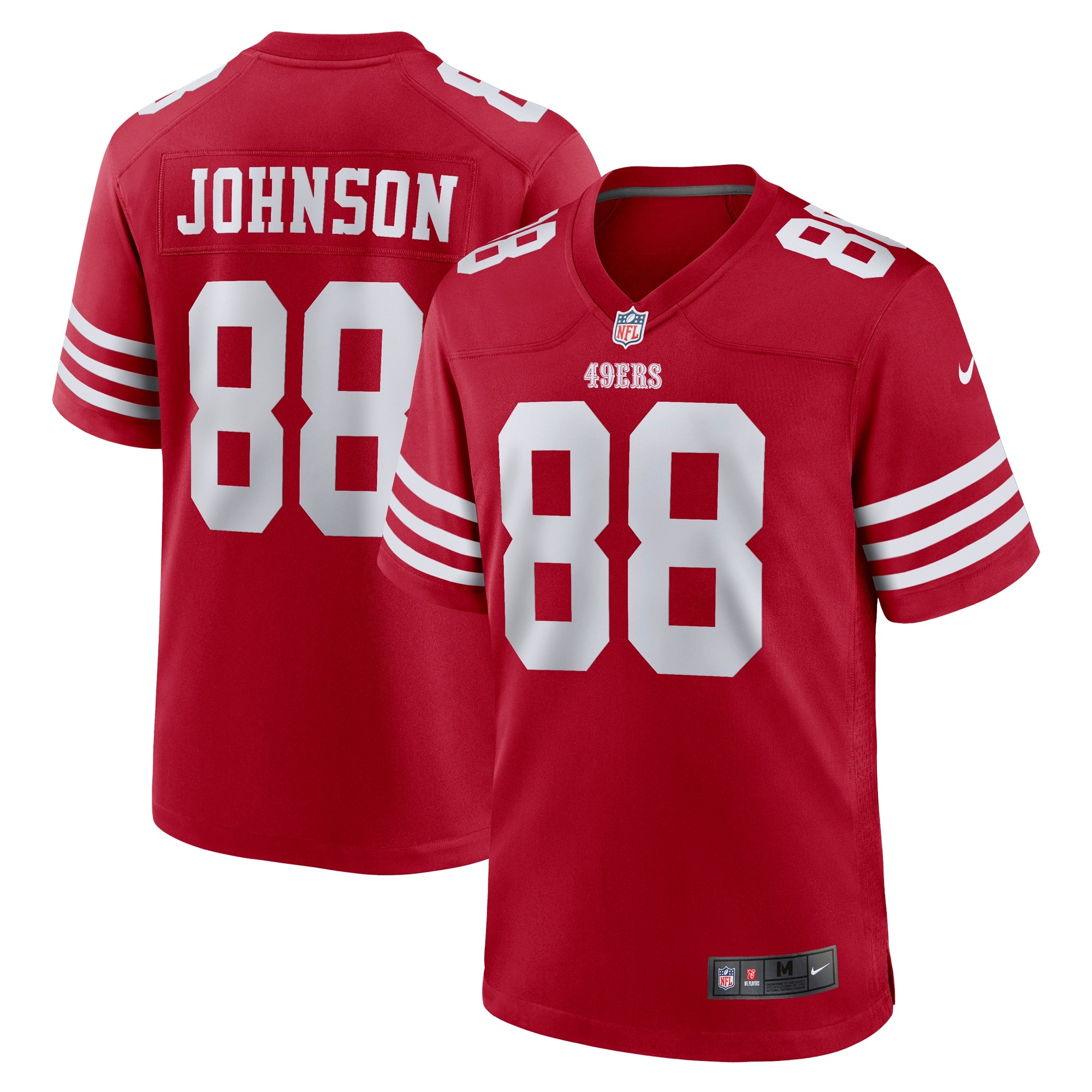 Tyron Johnson San Francisco 49ers Nike Team Game Jersey   Scarlet