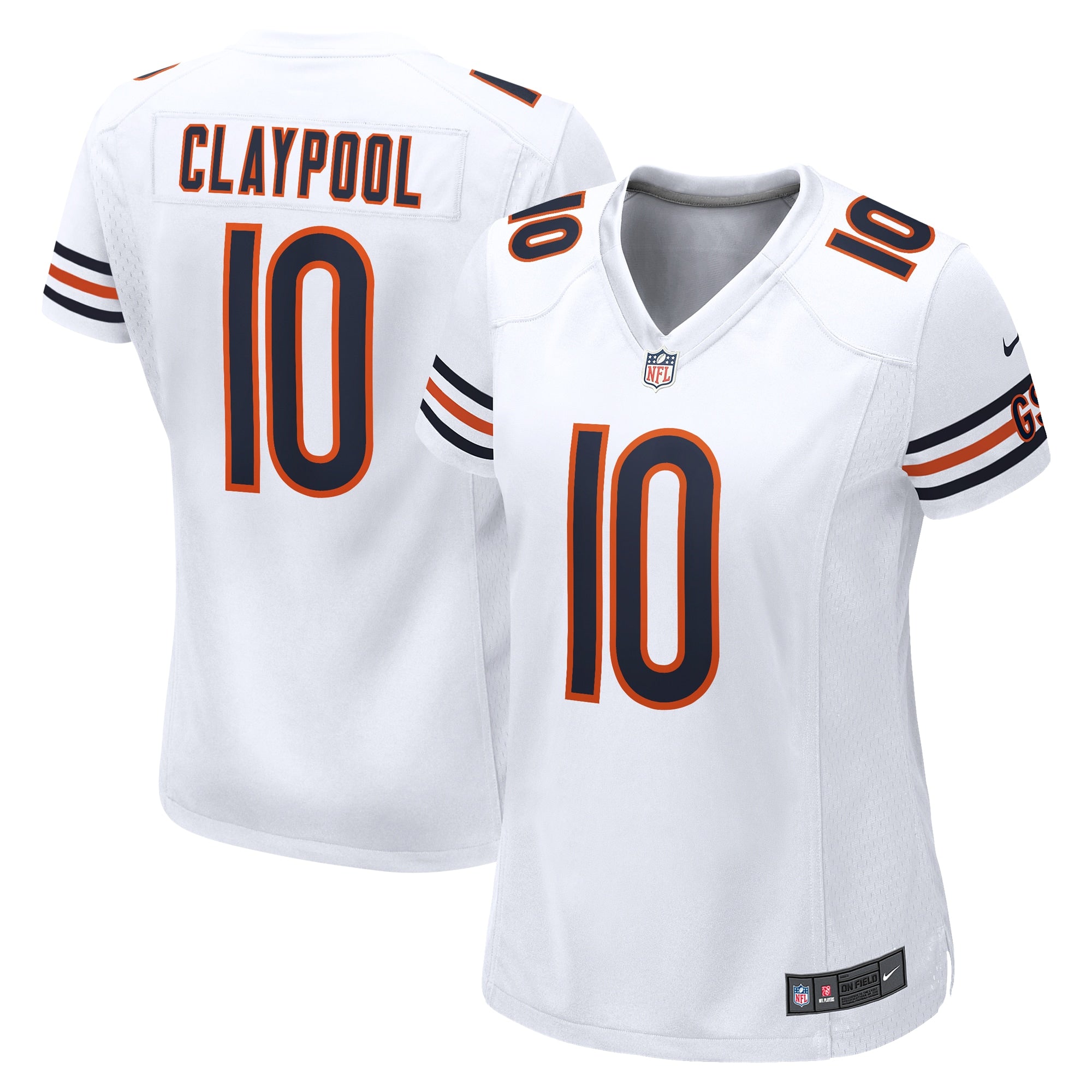 Chase Claypool Chicago Bears Nike Women s Game Player Jersey   White