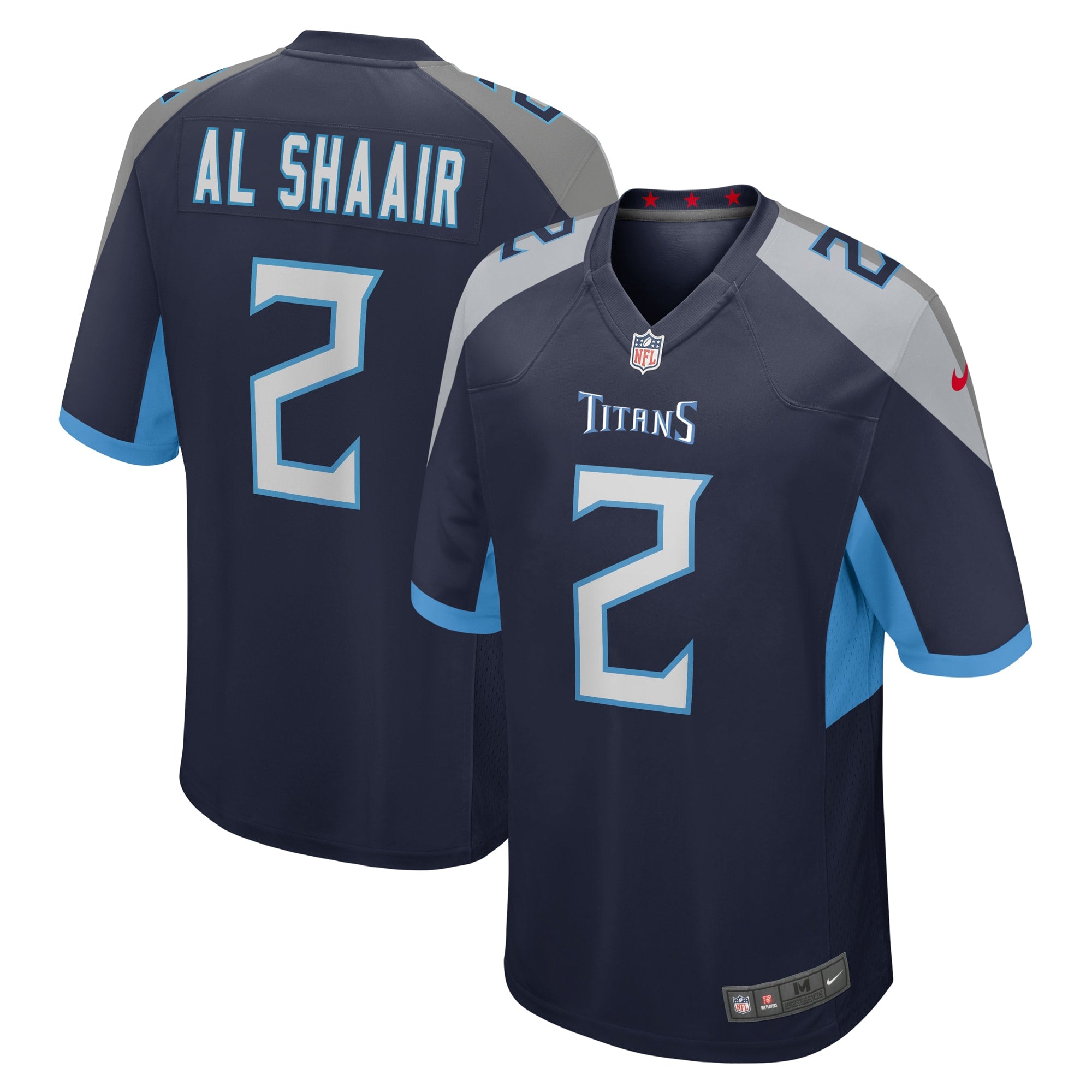 Azeez Al-Shaair Tennessee Titans Nike Game Jersey   Navy