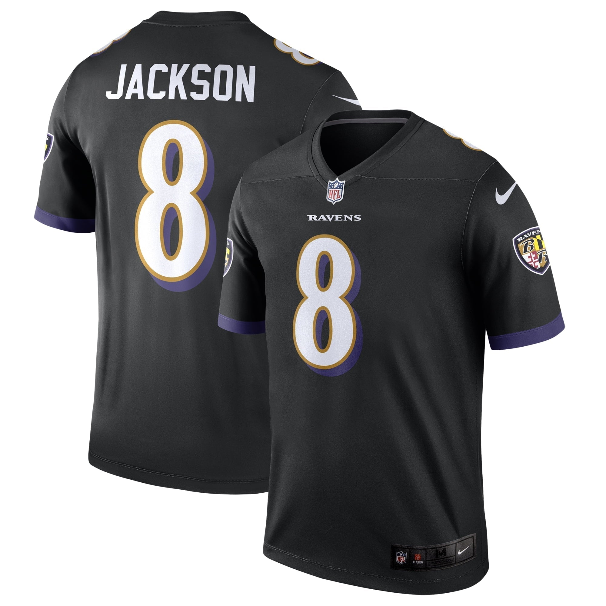 Men s Nike Lamar Jackson Black Baltimore Ravens Legend Jersey