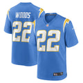JT Woods Los Angeles Chargers Nike Game Player Jersey   Powder Blue