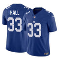 Men s New York Giants Hassan Hall Blue 2023 Vapor Untouchable LimitedStitched Jerseys
