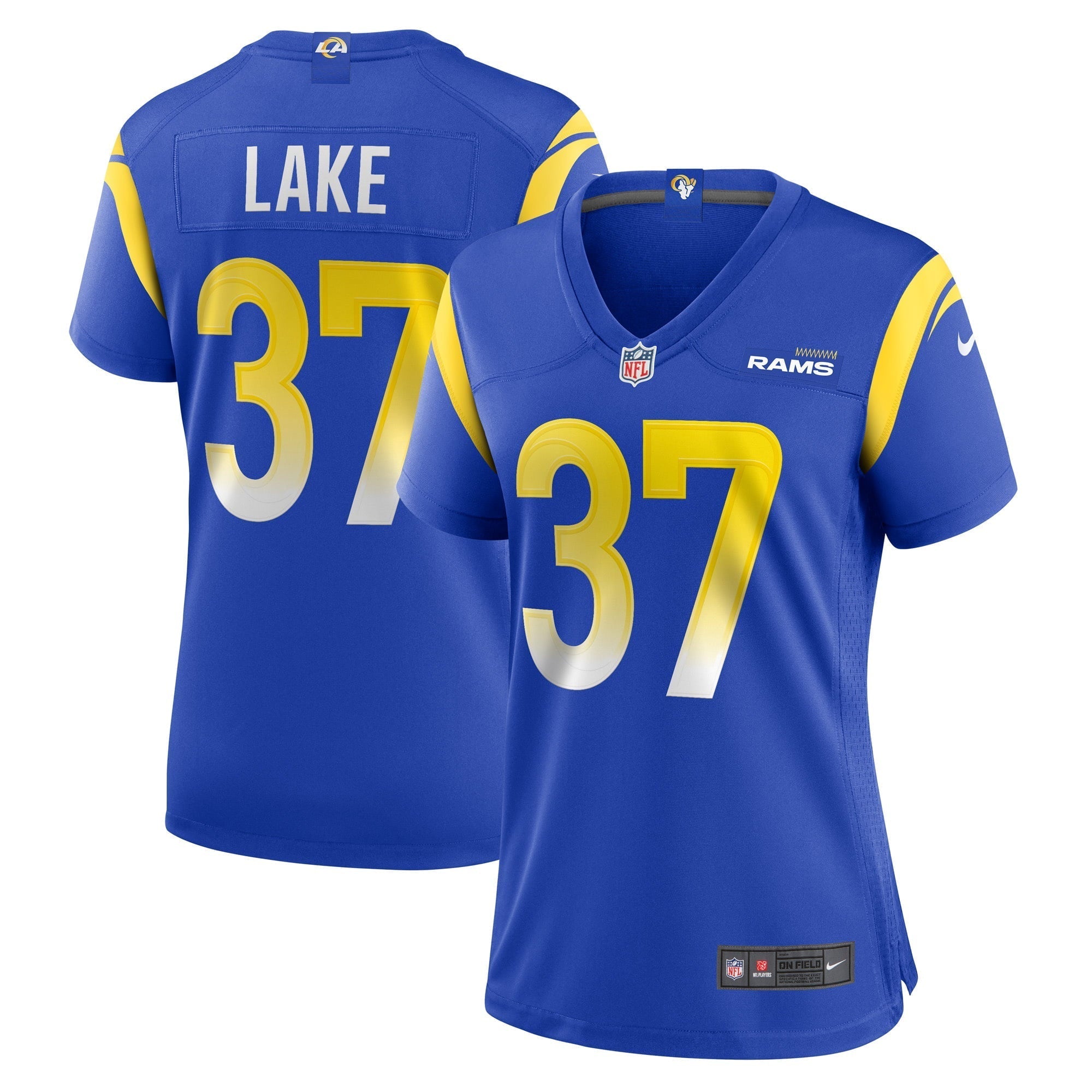 Women s Nike Quentin Lake Royal Los Angeles Rams Game Player Jersey