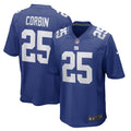 Men s Nike Jashaun Corbin Royal New York Giants Game Player Jersey