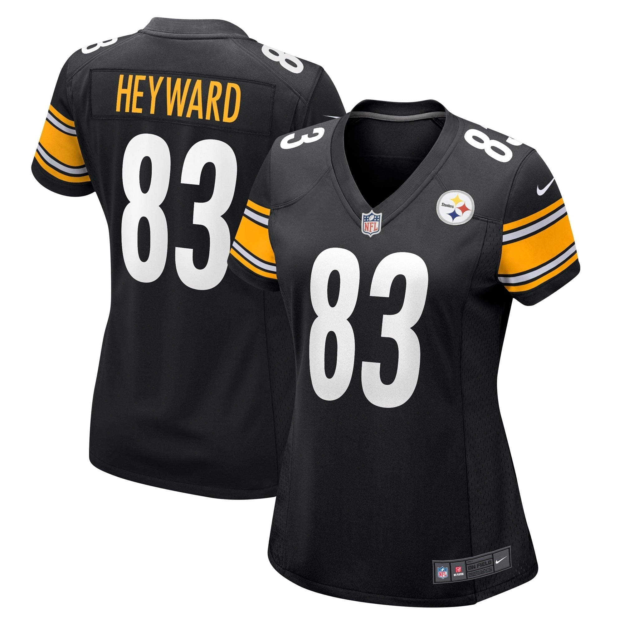 Women s Nike Connor Heyward Black Pittsburgh Steelers Game Player Jersey