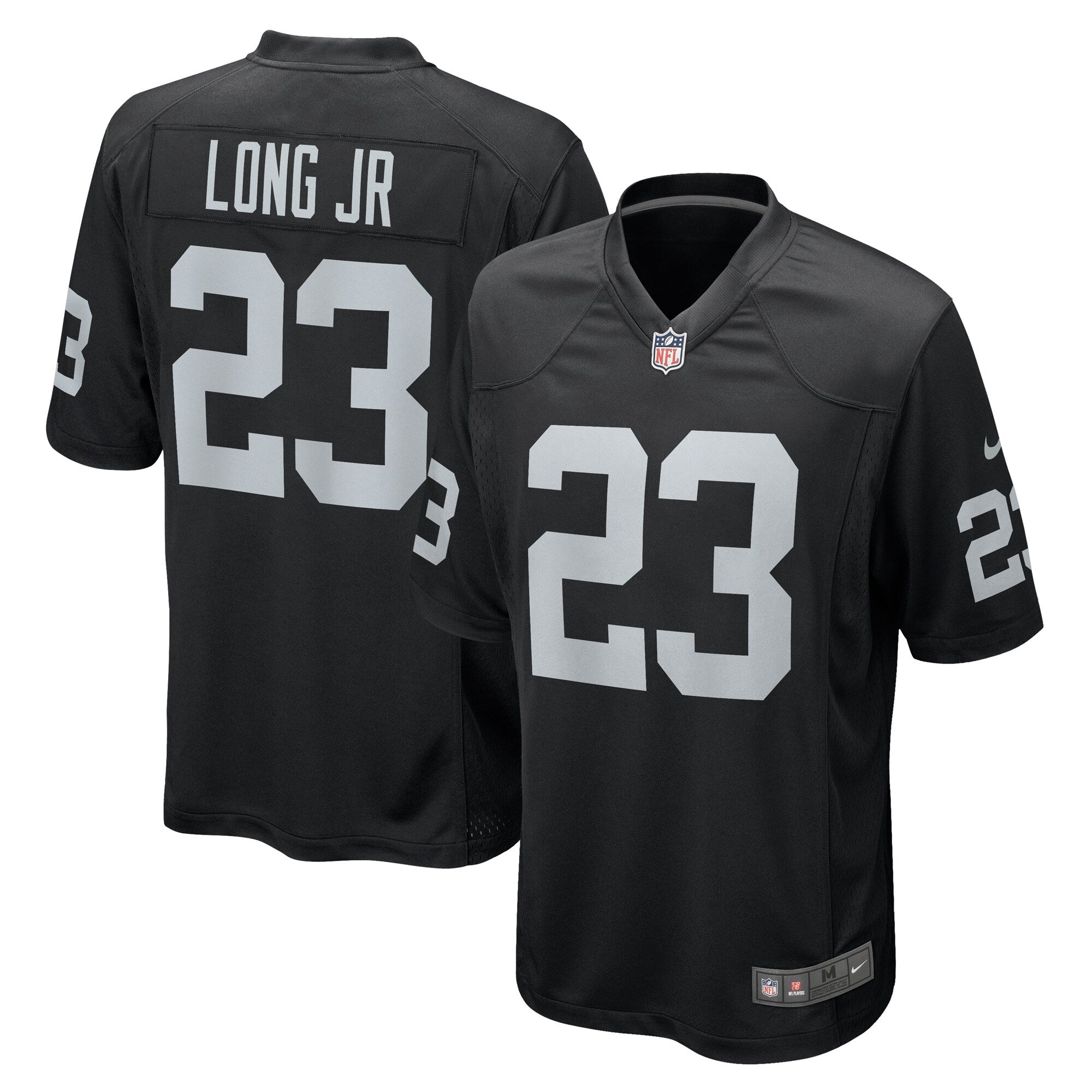 David Long Jr. Las Vegas Raiders Nike Team Game Jersey    Black