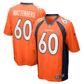 Men s Nike Luke Wattenberg Orange Denver Broncos Game Player Jersey