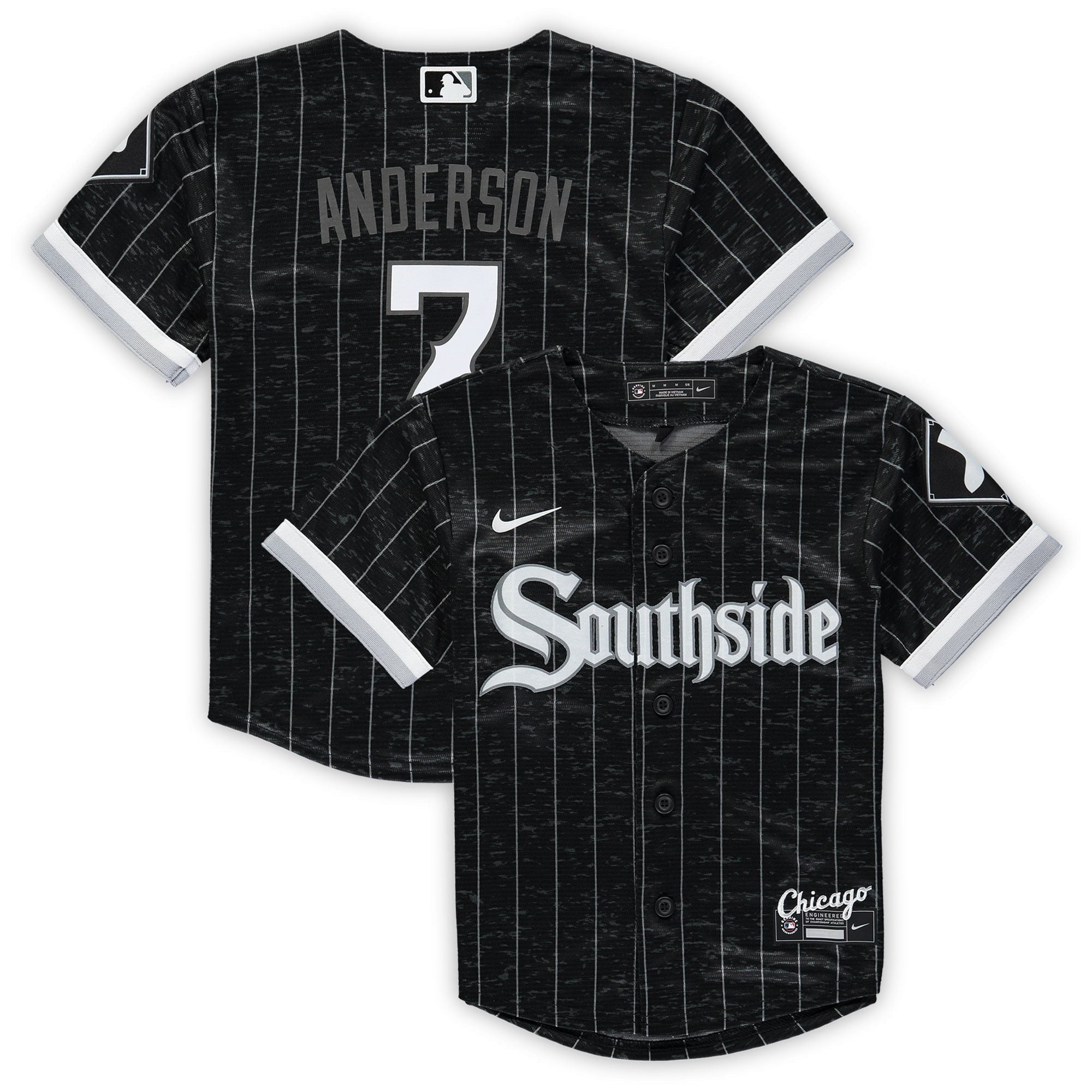 Preschool Nike Tim Anderson Black Chicago White Sox City Connect Script Replica Jersey