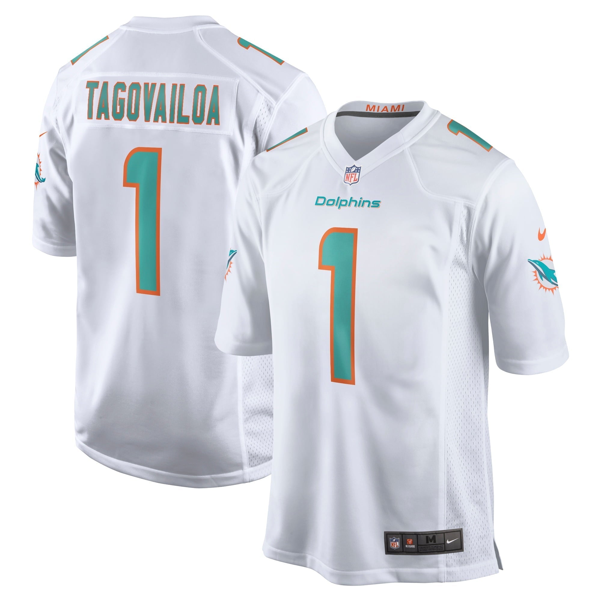Men s Nike Tua Tagovailoa White Miami Dolphins Game Jersey