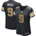 Women s Nike Drew Brees New Orleans Saints Black Alternate Game Jersey