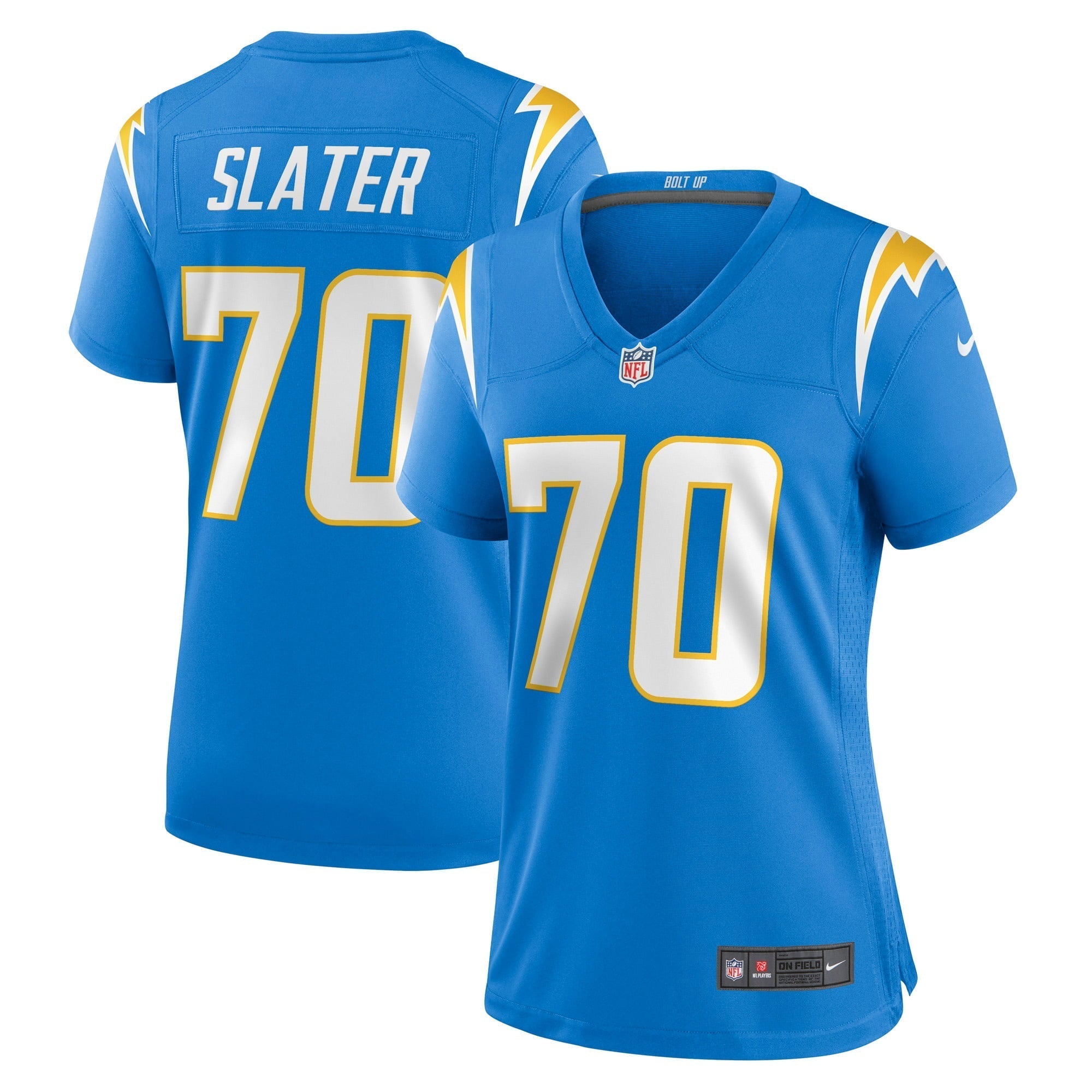 Women s Nike Rashawn Slater Powder Blue Los Angeles Chargers Game Jersey