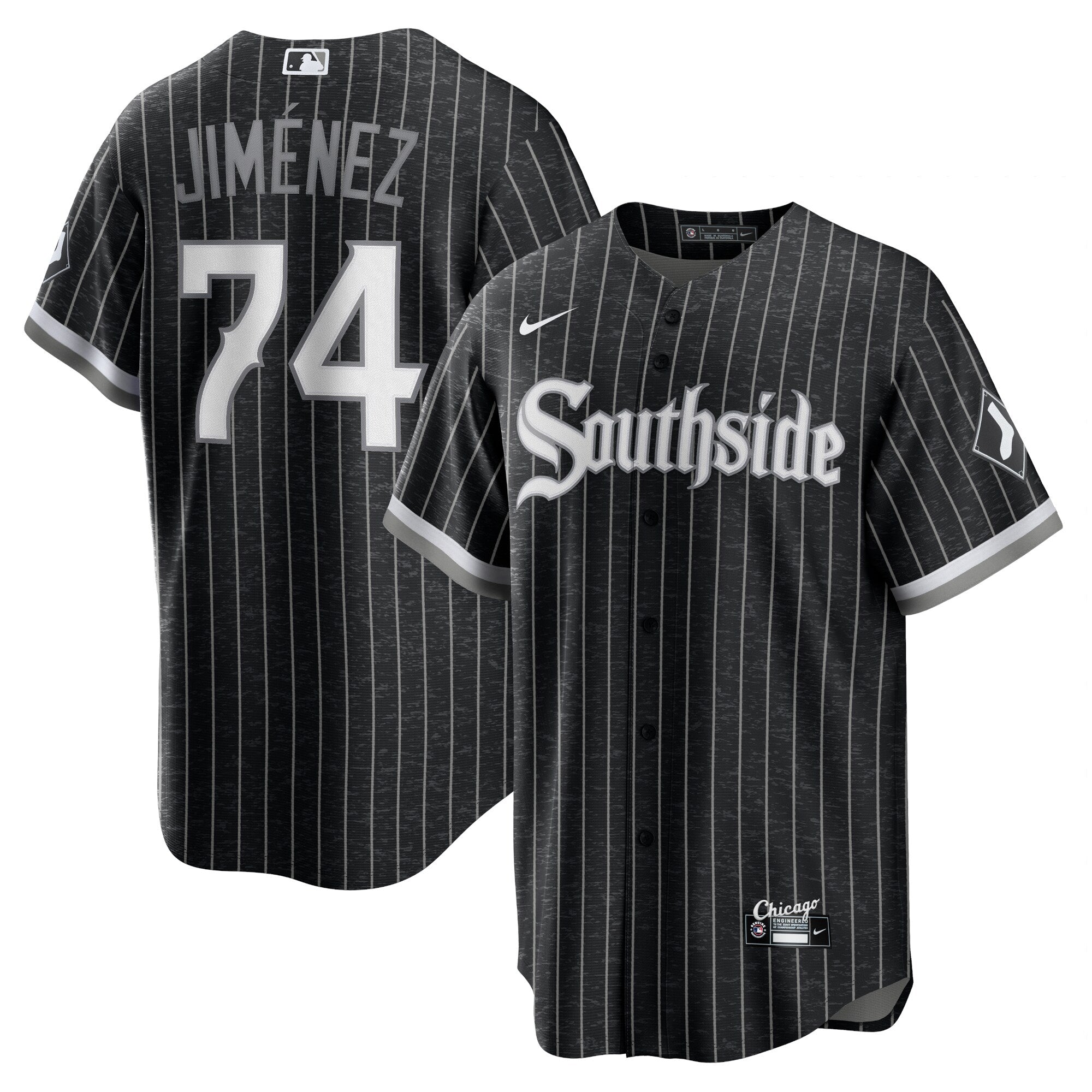Eloy Jimenez Chicago White Sox Nike Black City Connect Replica Men's Jersey