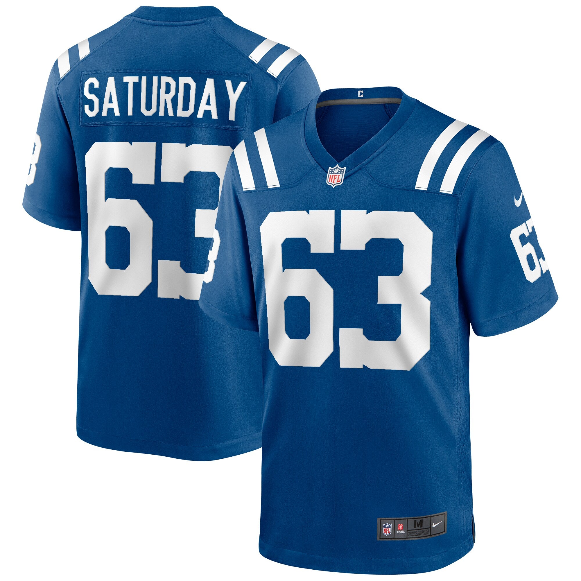Jeff Saturday Indianapolis Colts Nike Game Retired Player Jersey   Royal