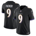 Men s Nike Justin Tucker Black Baltimore Ravens Vapor F.U.S.E. Limited Jersey