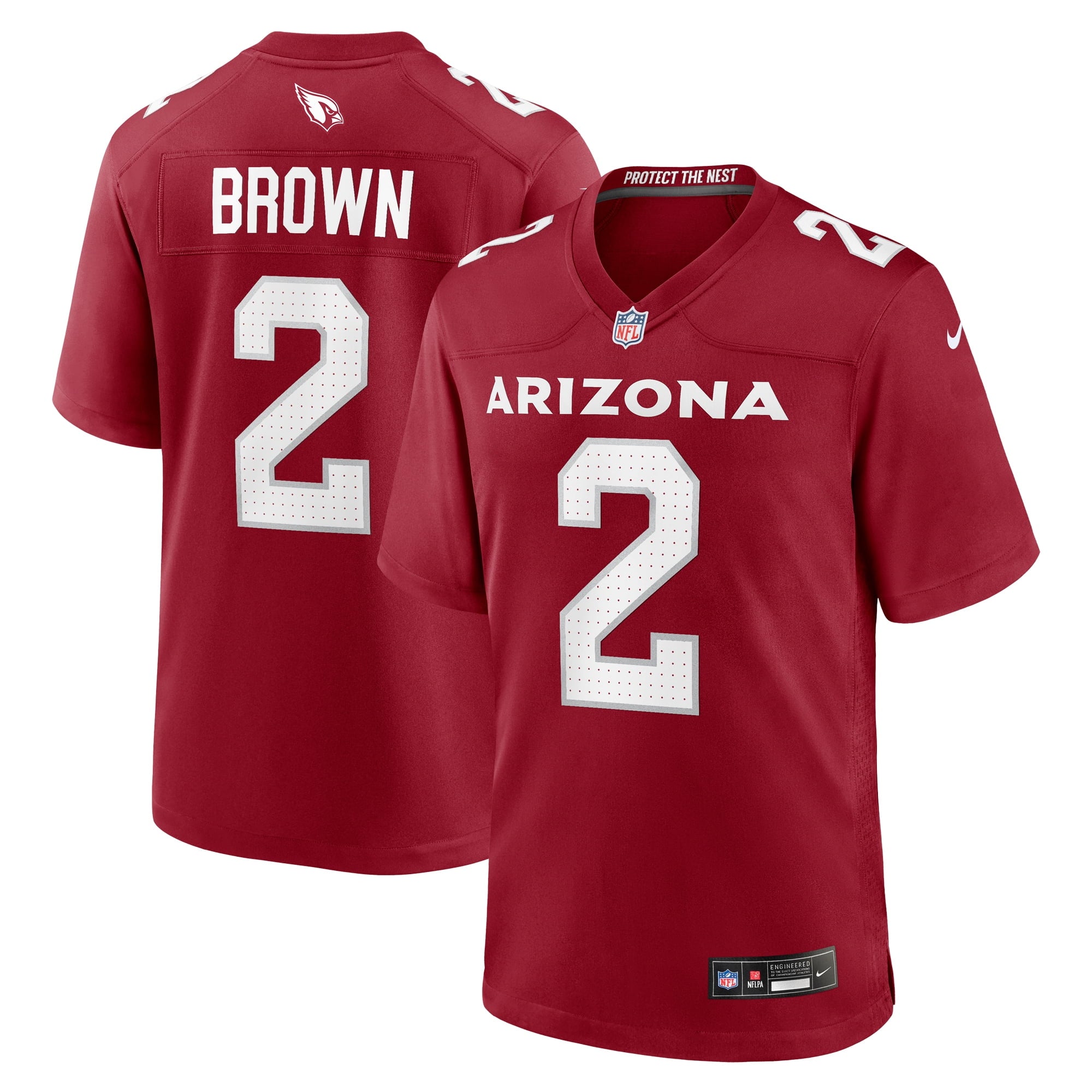 Men s Nike Marquise Brown Cardinal Arizona Cardinals Home Game Jersey