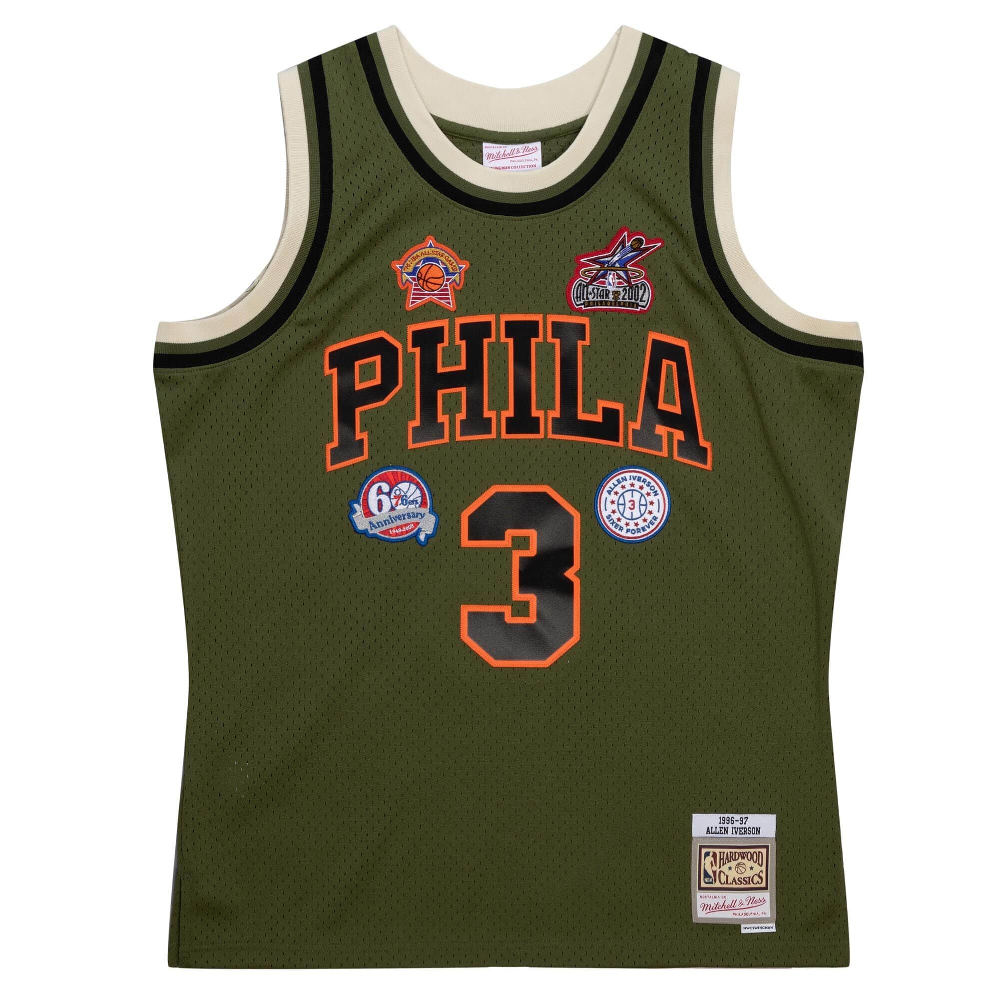 Flight Swingman Allen Iverson Philadelphia 76ers 1996-97 Jersey