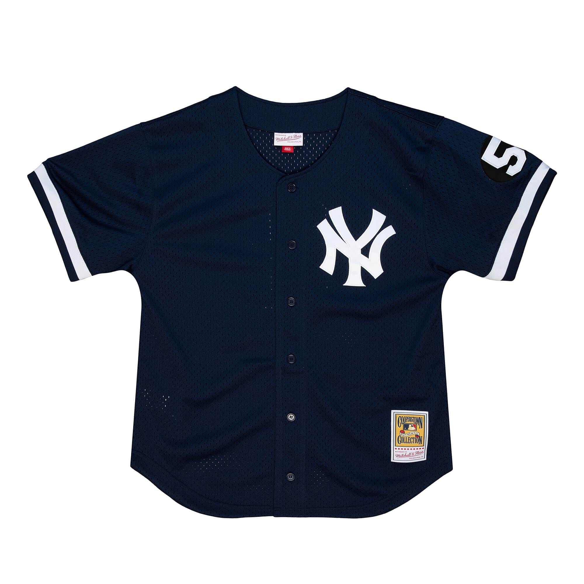 Authentic Yogi Berra New York Yankees 1999 Button Front Jersey