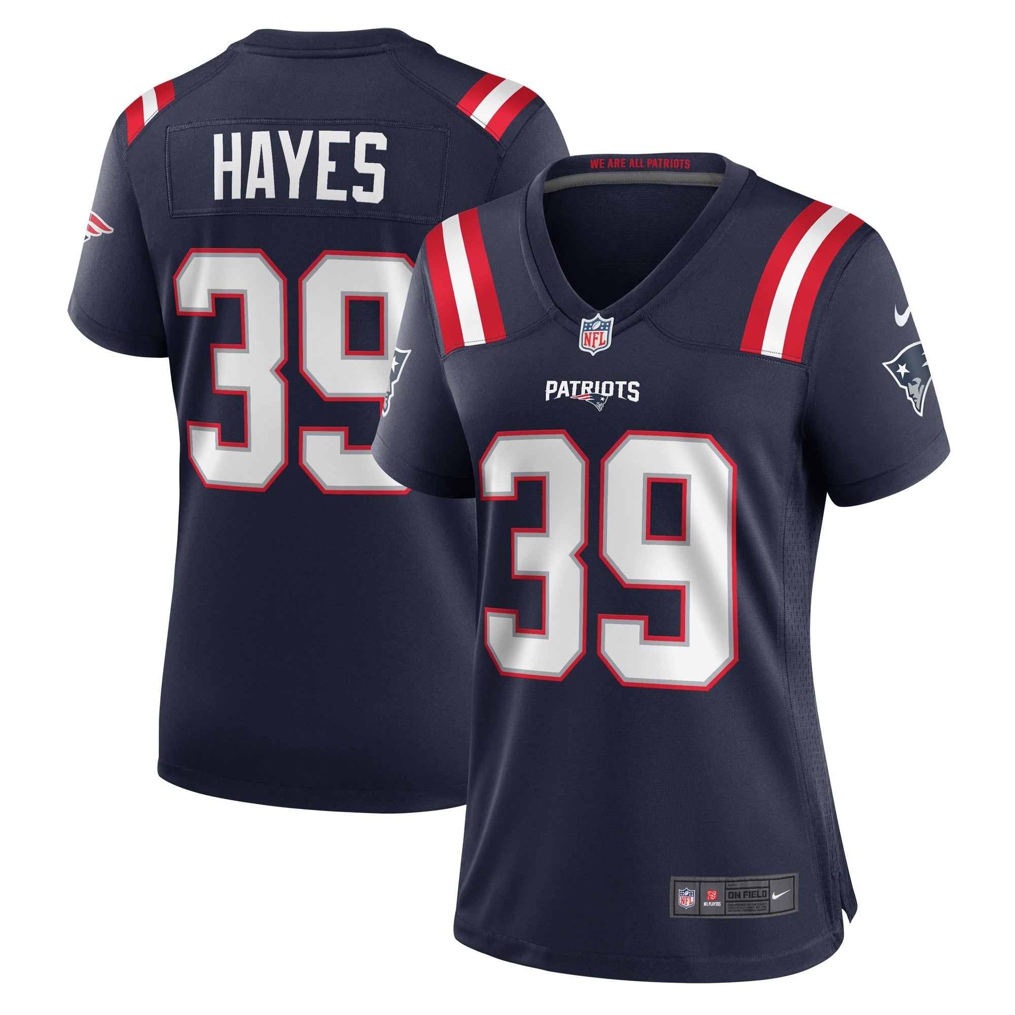 Tae Hayes New England Patriots Nike Women s Home Game Player Jersey   Navy