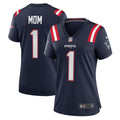 Number 1 Mom New England Patriots Nike Women s Game Jersey   Navy