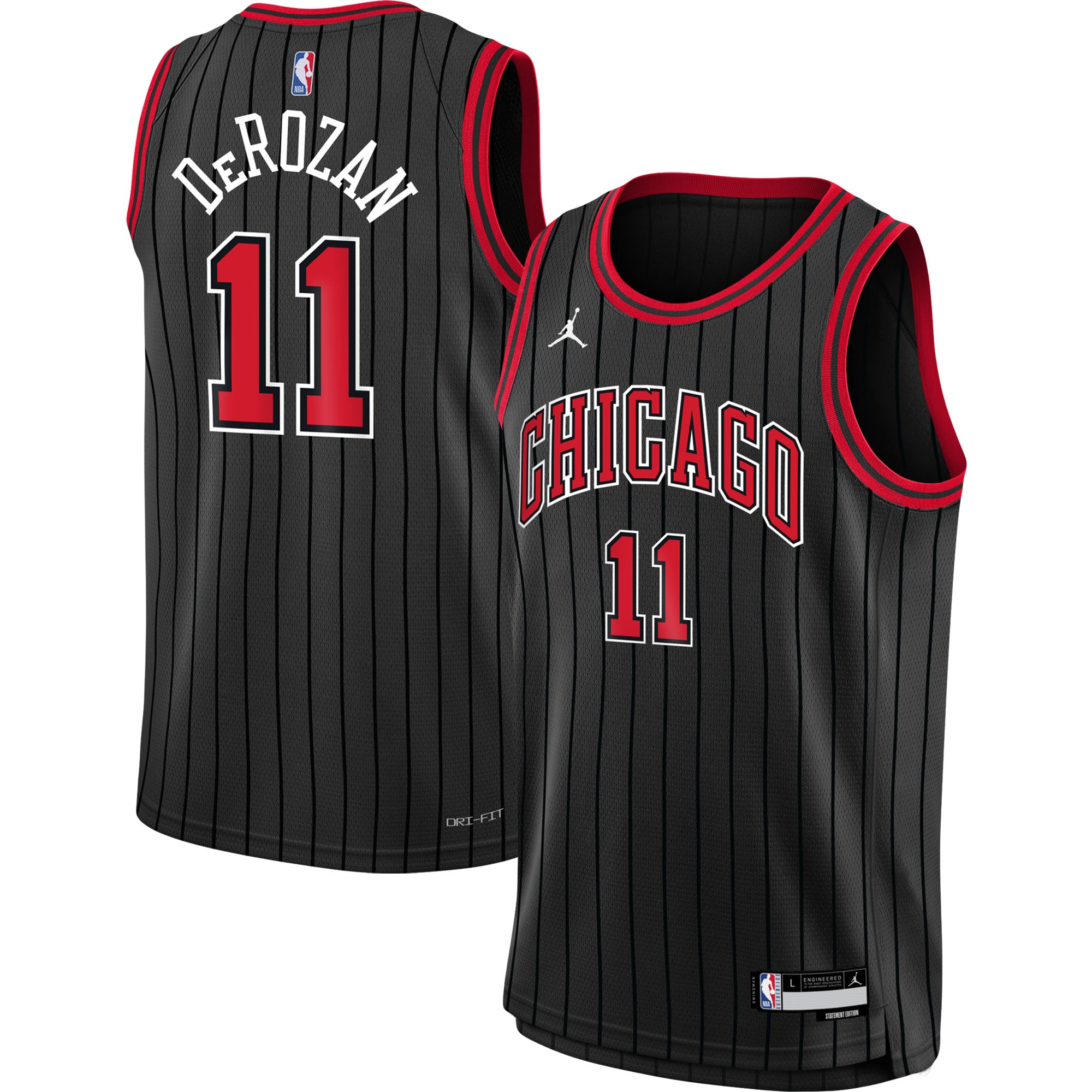 DeMar DeRozan Chicago Bulls Jordans Brand Youth Swingman Jersey - Statement Edition - Black