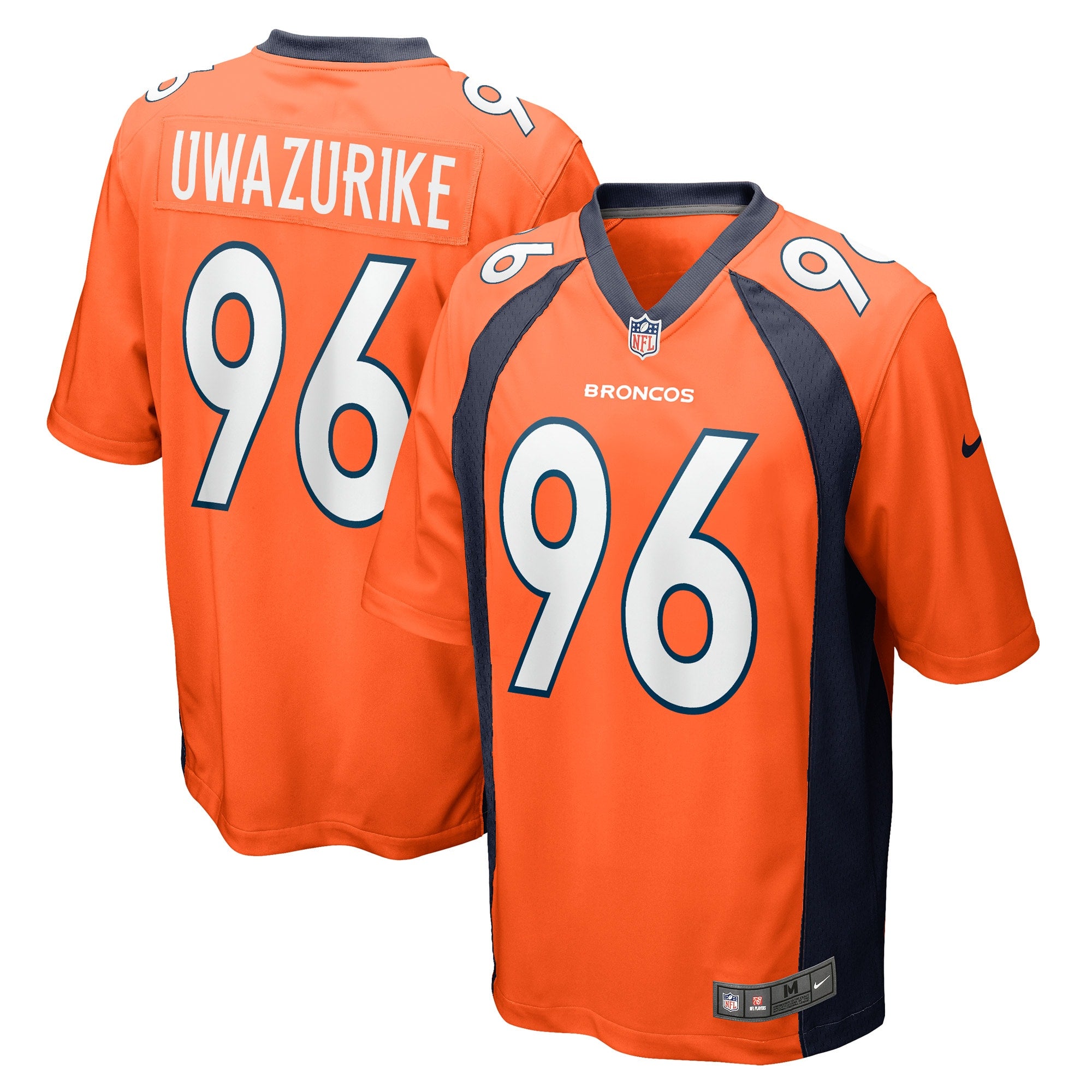 Eyioma Uwazurike Denver Broncos Nike Game Player Jersey   Orange
