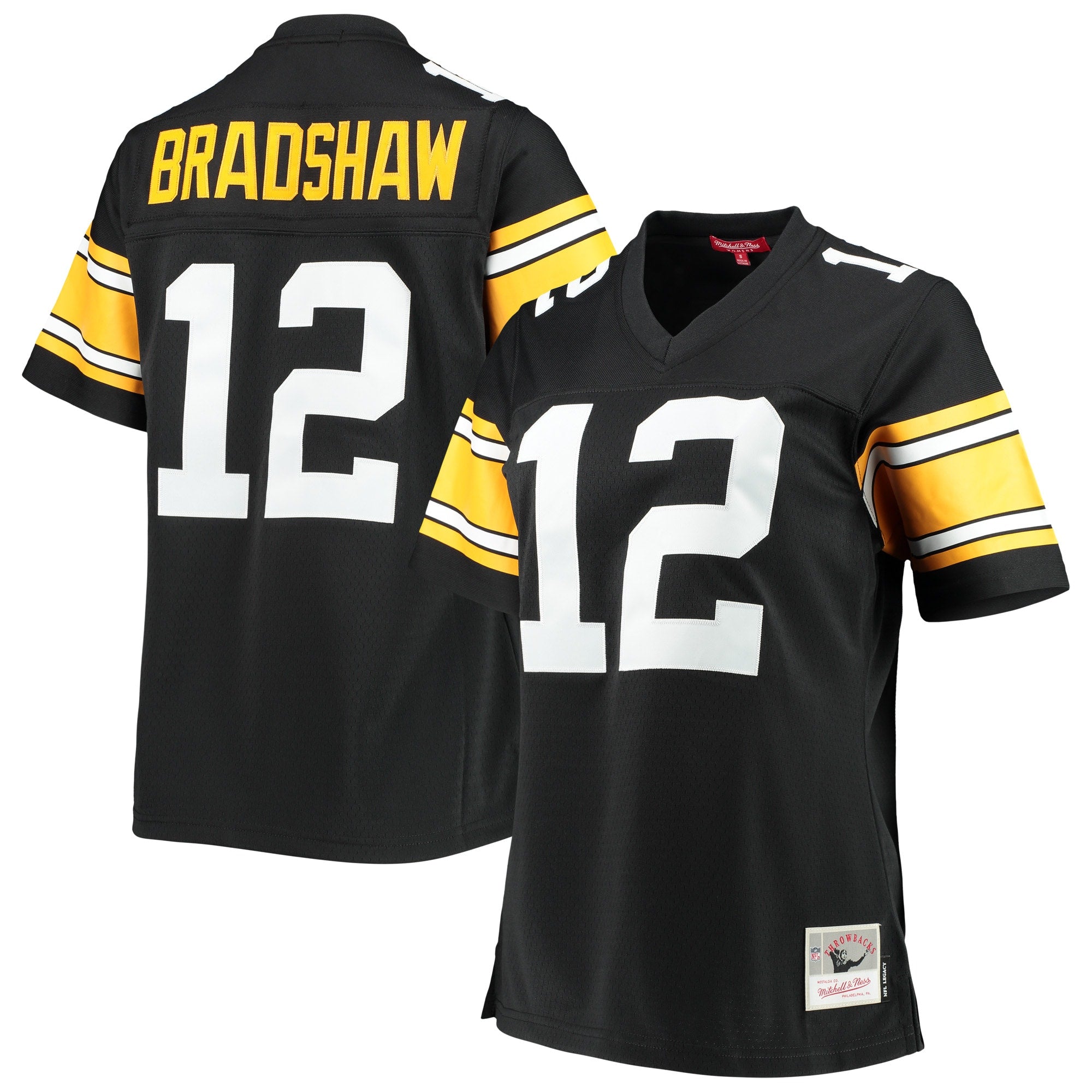 Terry Bradshaw Pittsburgh Steelers Mitchell   Ness Women s Legacy Replica Player Jersey   Black